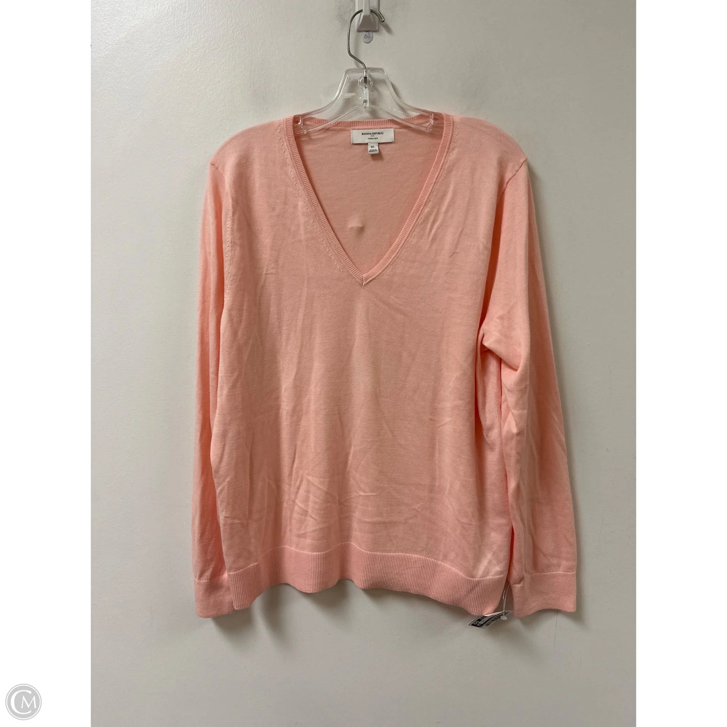 Top Long Sleeve By Banana Republic In Pink, Size: Xl