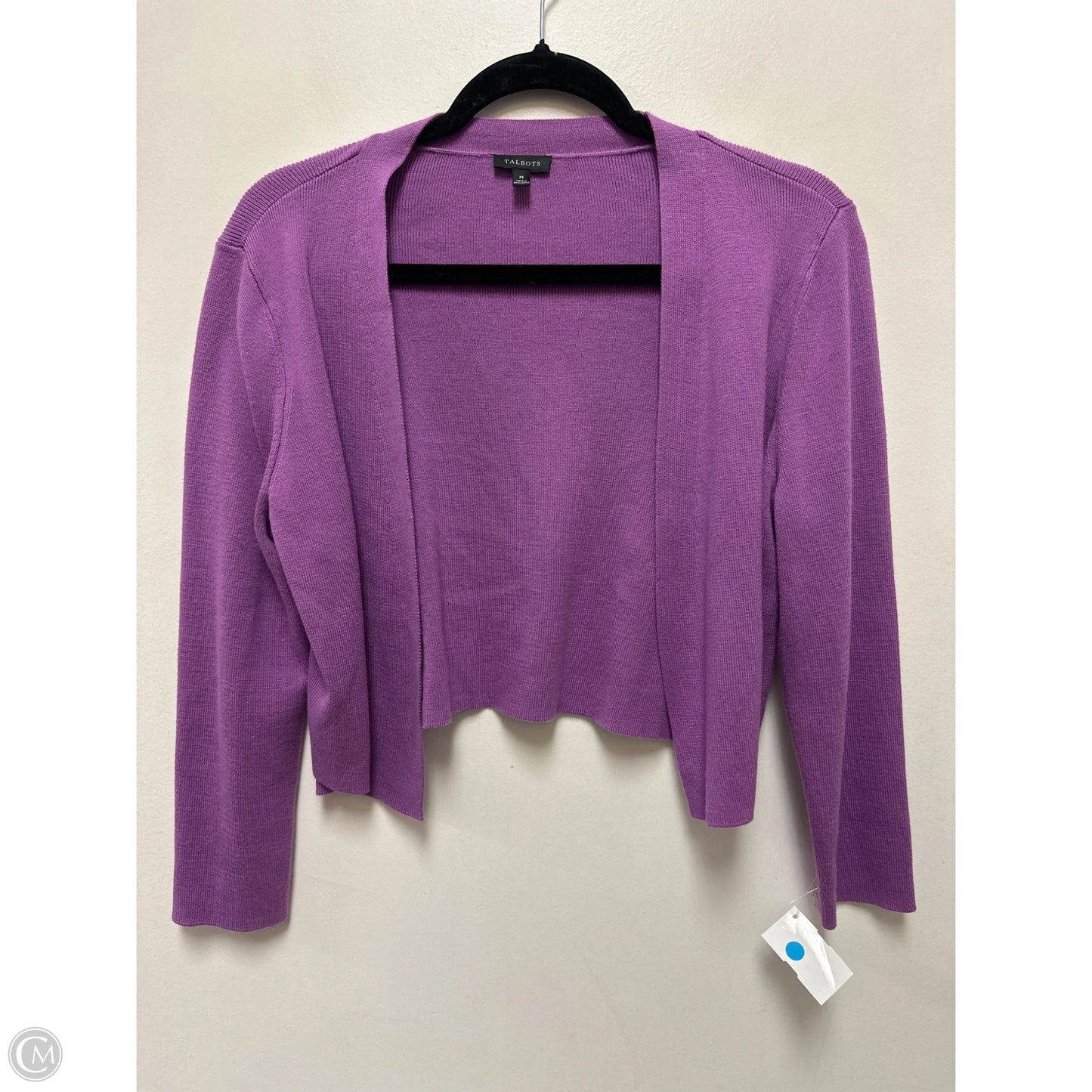 Sweater Cardigan By Talbots In Purple, Size: M