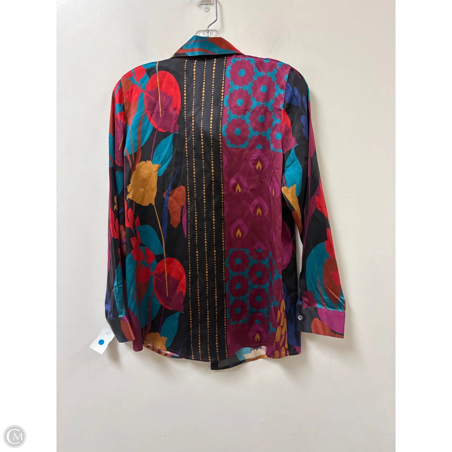 Blouse Long Sleeve By Soft Surroundings In Multi-colored, Size: S