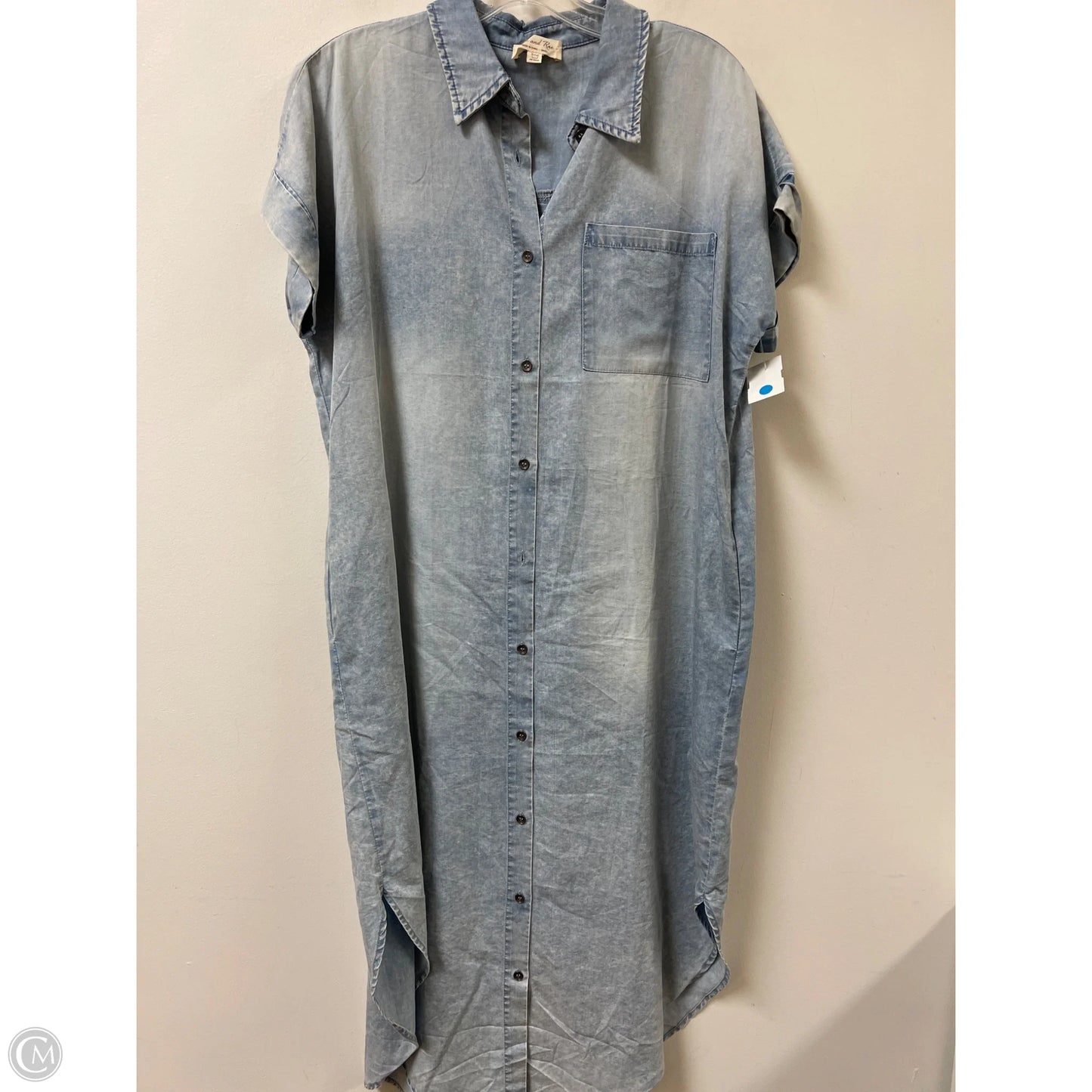 Dress Casual Maxi By Doe & Rae In Blue Denim, Size: S