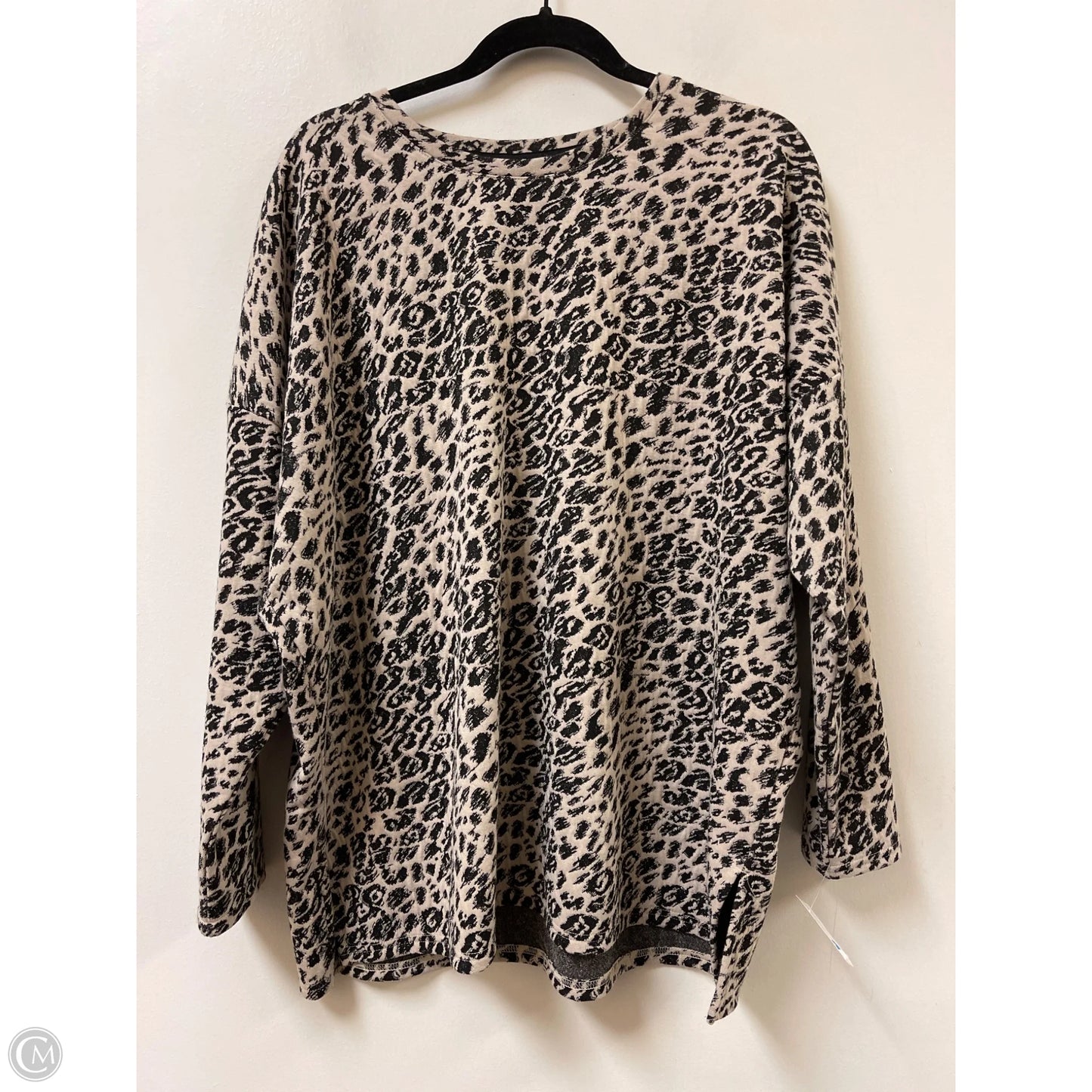 Sweater By Chicos In Animal Print, Size: L