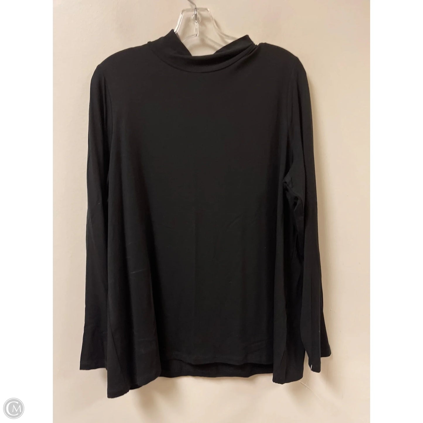 Top Long Sleeve By Chicos In Black, Size: Xl