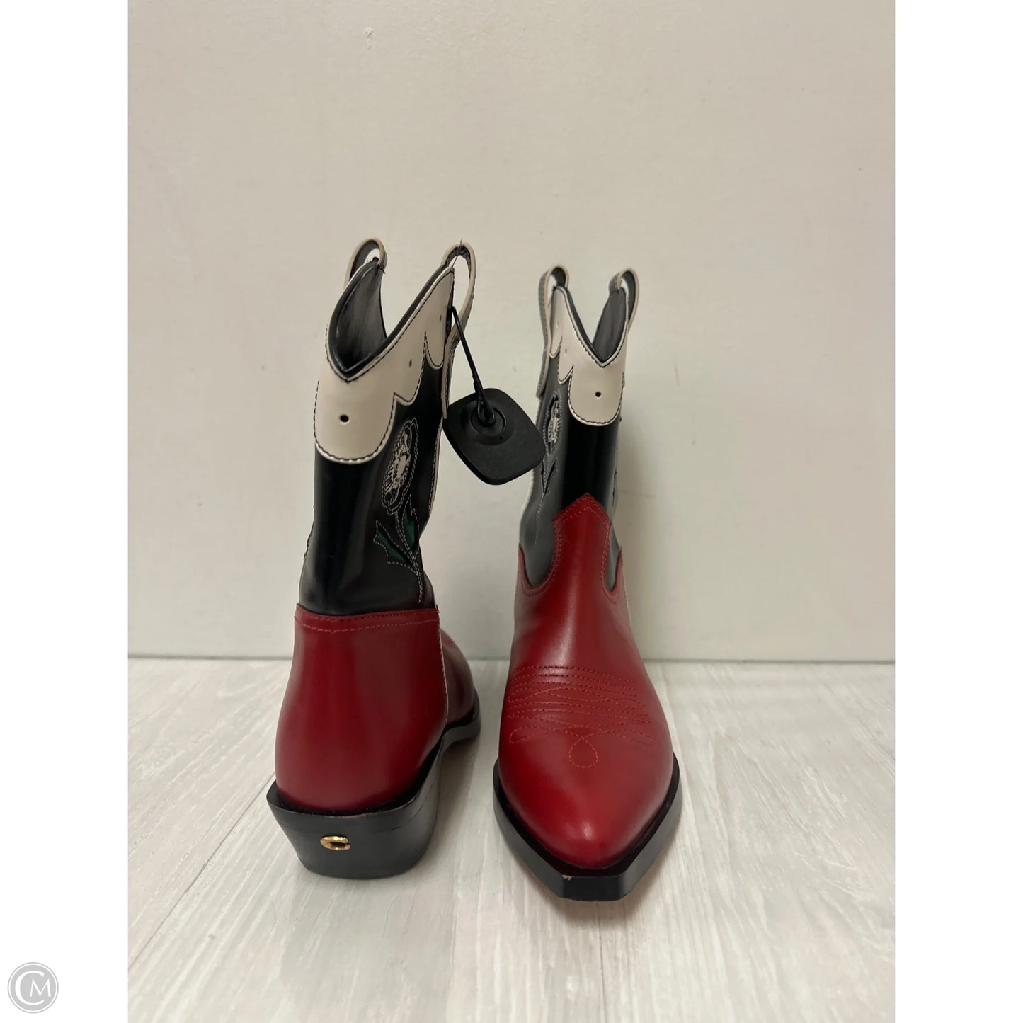 Boots Designer By Coach In Red & White, Size: 9