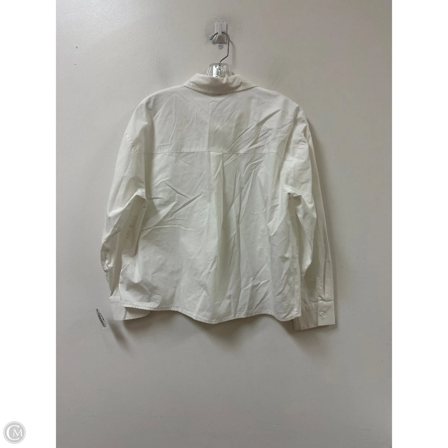 Blouse Long Sleeve By Le Lis In White, Size: S