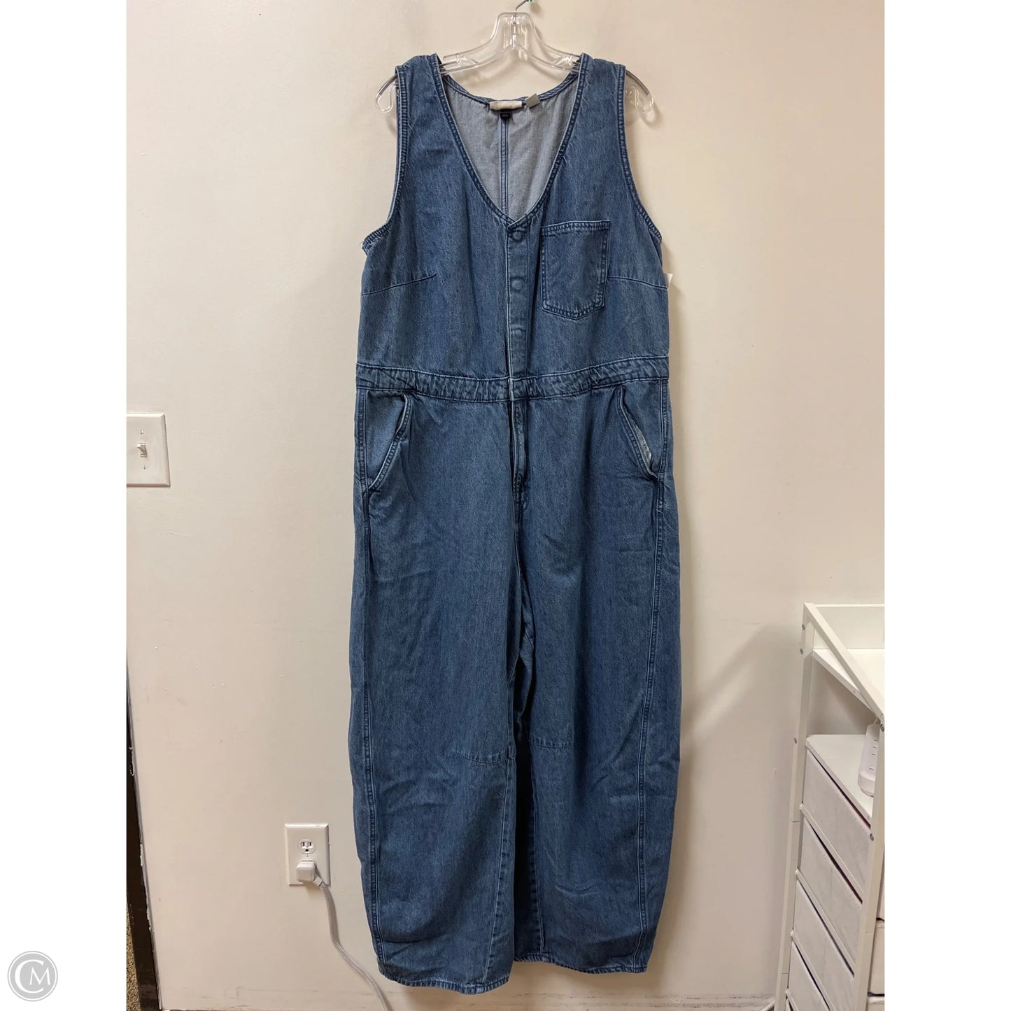 Jumpsuit By Universal Thread In Blue Denim, Size: 2x