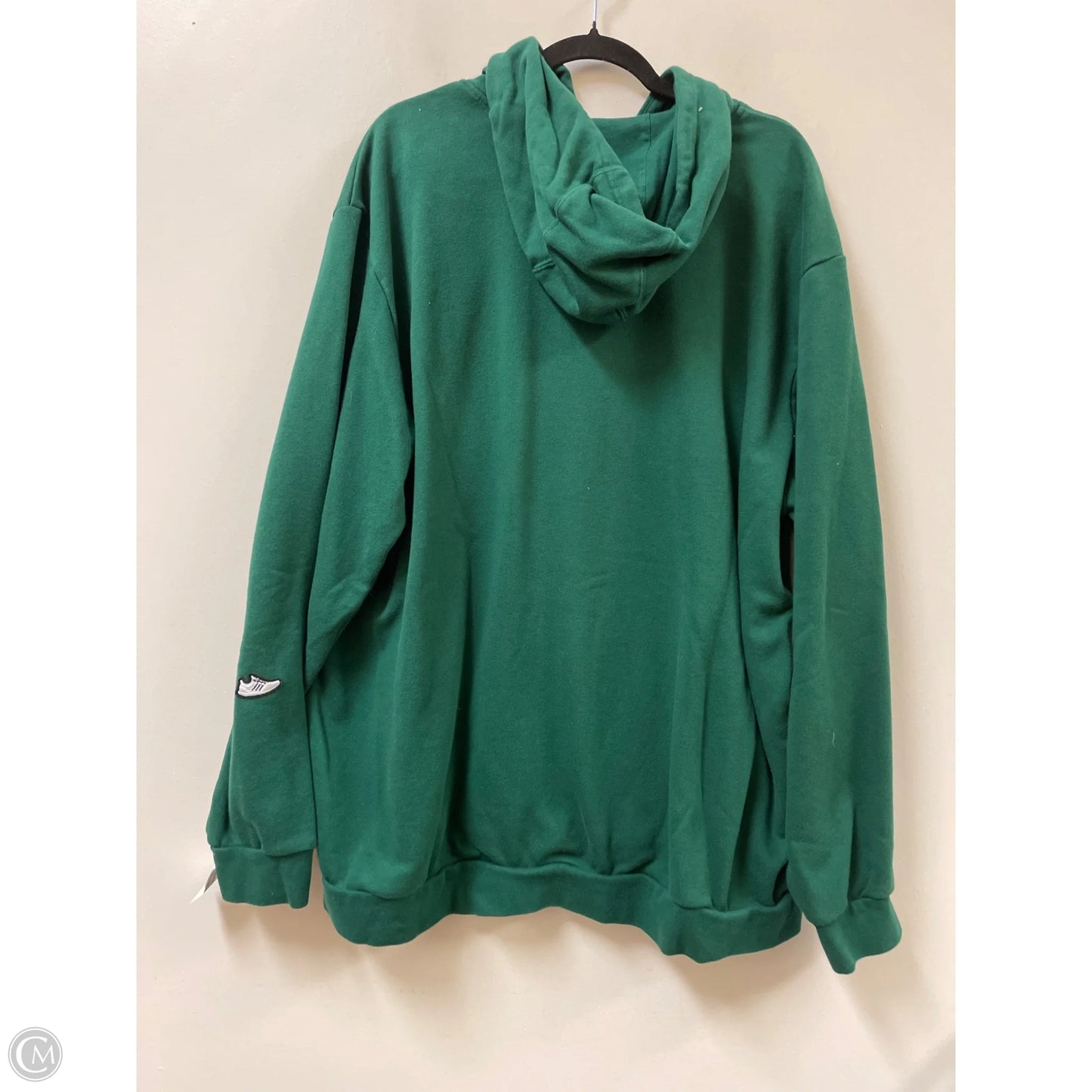 Athletic Sweatshirt Hoodie By Adidas In Green, Size: 2x
