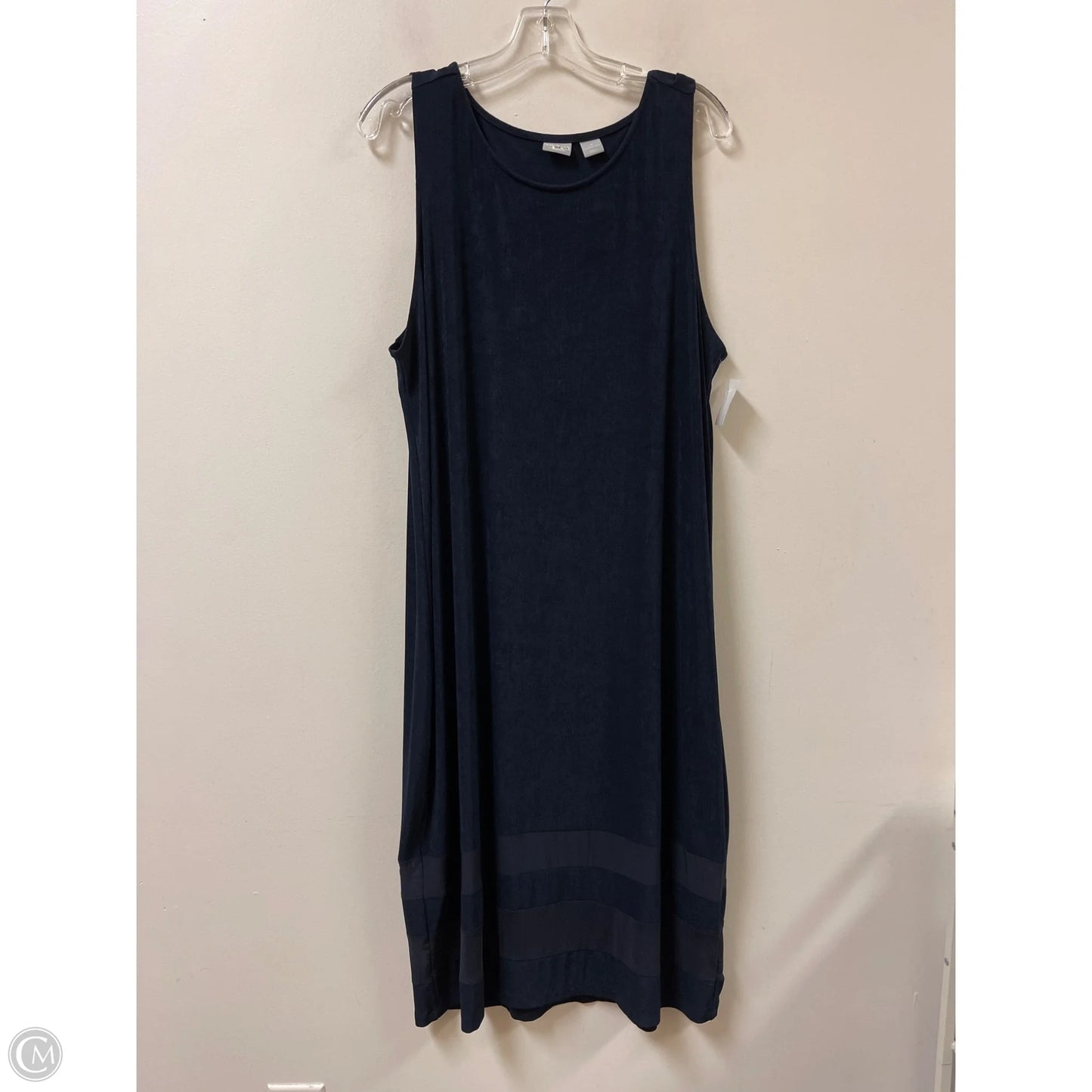 Dress Casual Maxi By Chicos In Navy, Size: 2x