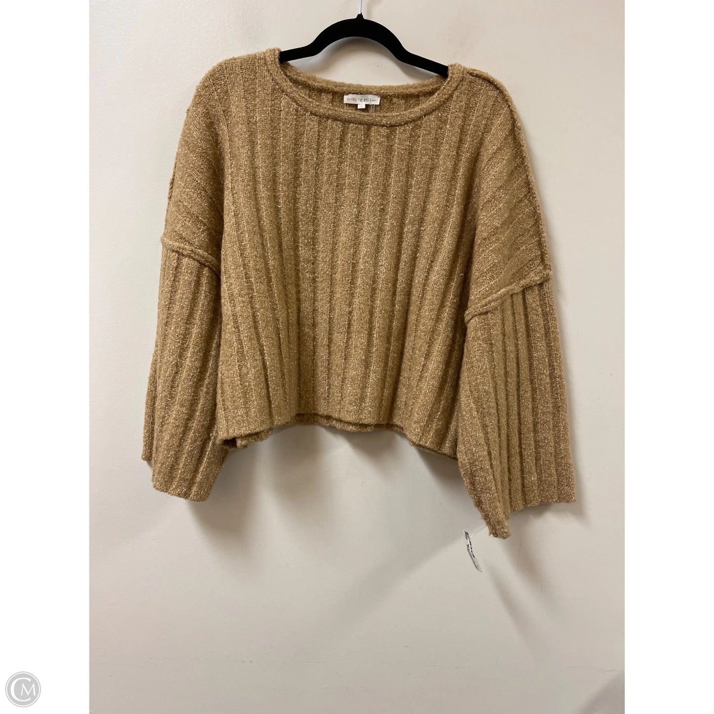 Sweater By Clothes Mentor In Tan, Size: S