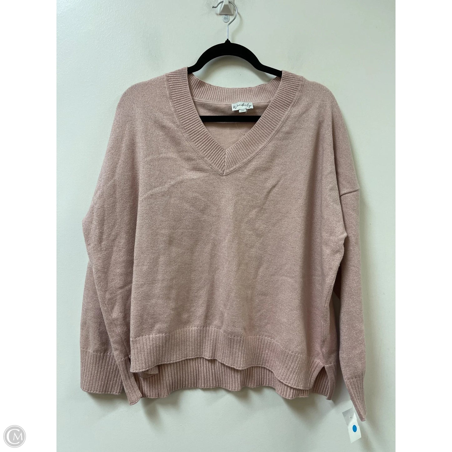 Sweater By Wonderly In Pink, Size: Xl