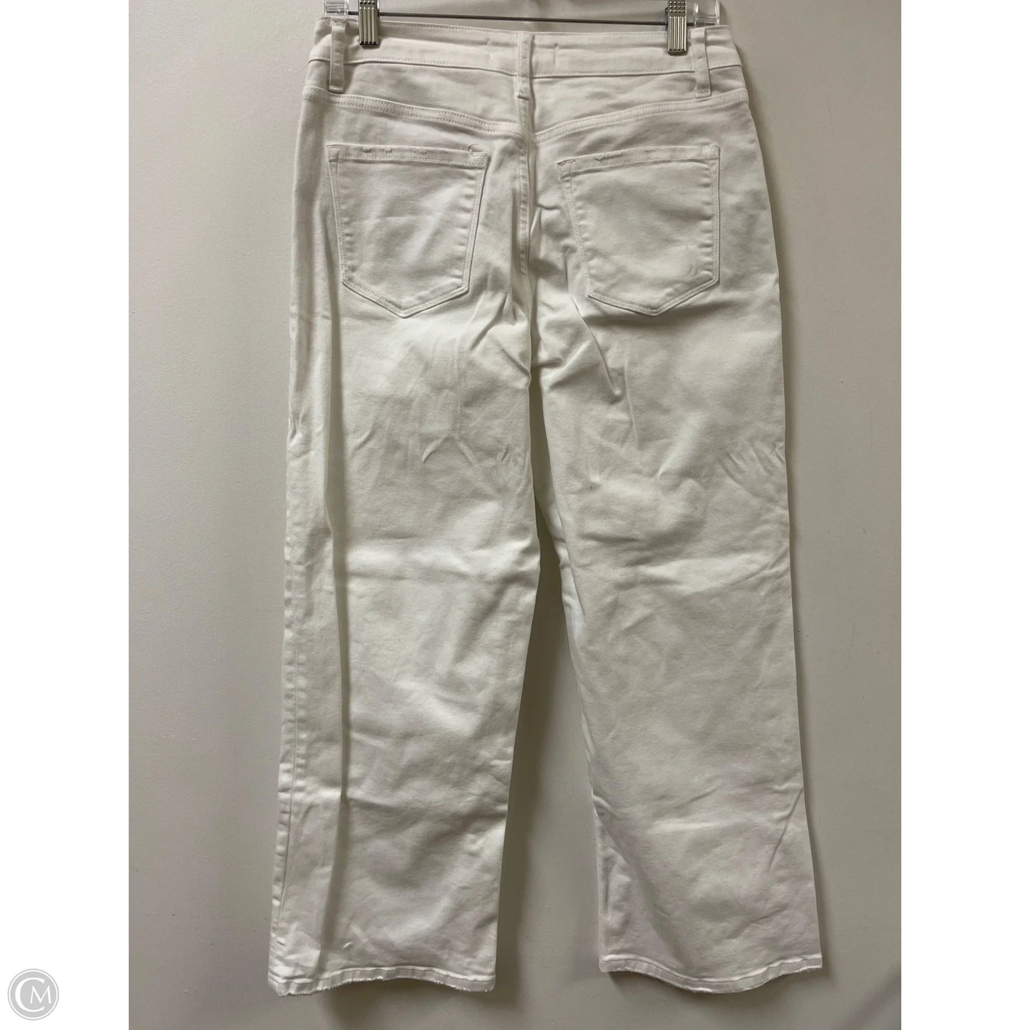 Jeans Wide Leg By Vervet In White, Size: 8