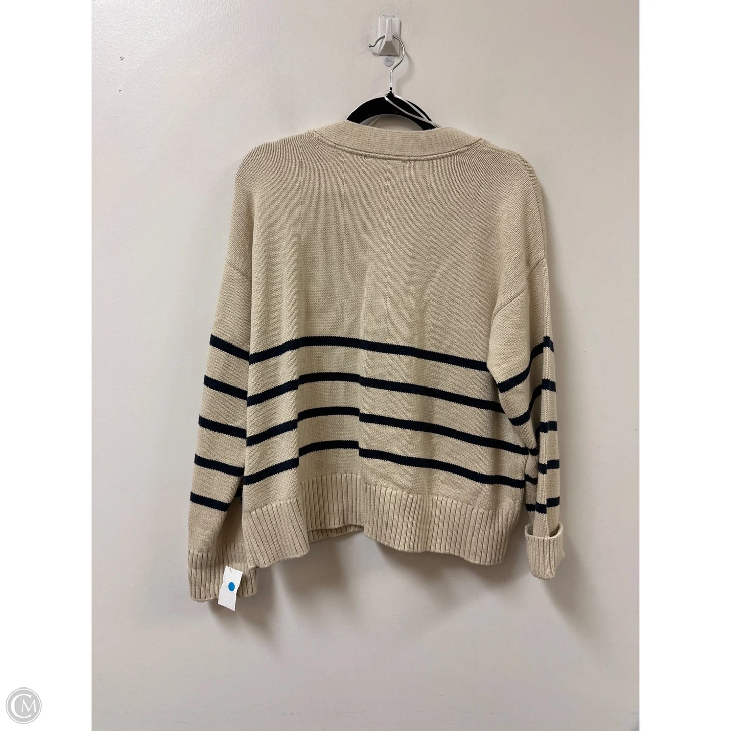 Sweater Cardigan By Nautica In Cream, Size: L