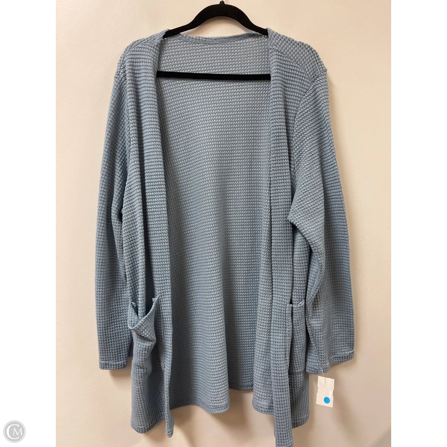 Sweater Cardigan By Shein In Blue, Size: 3x