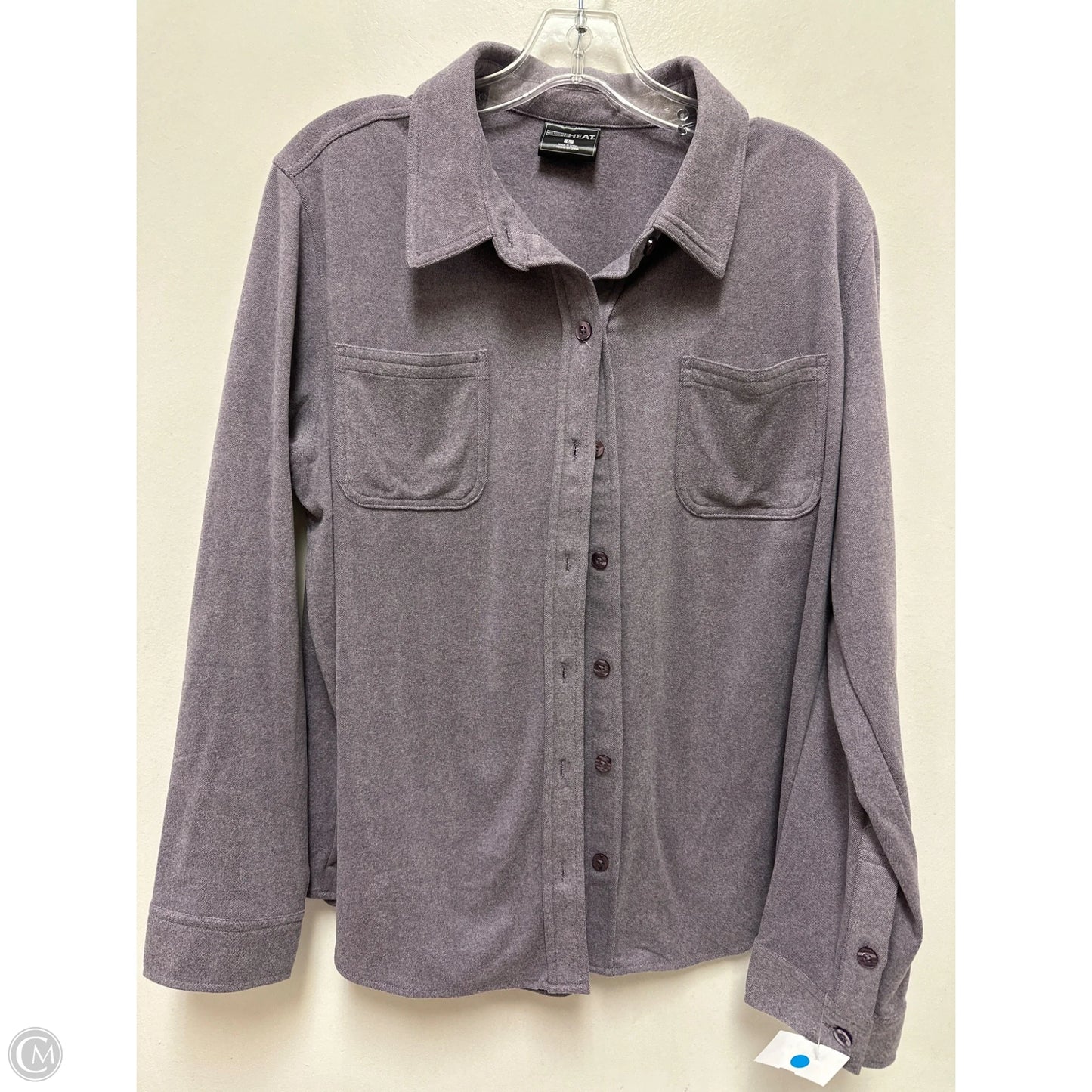 Blouse Long Sleeve By 32 Degrees In Purple, Size: L