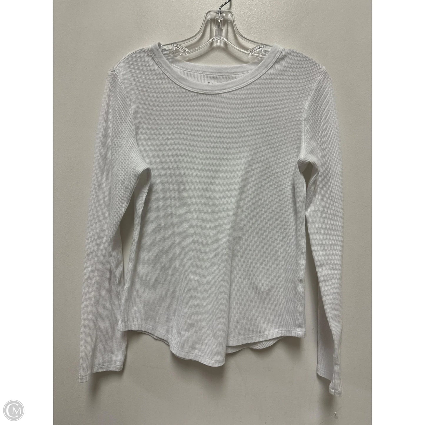Top Long Sleeve By Gap In White, Size: M