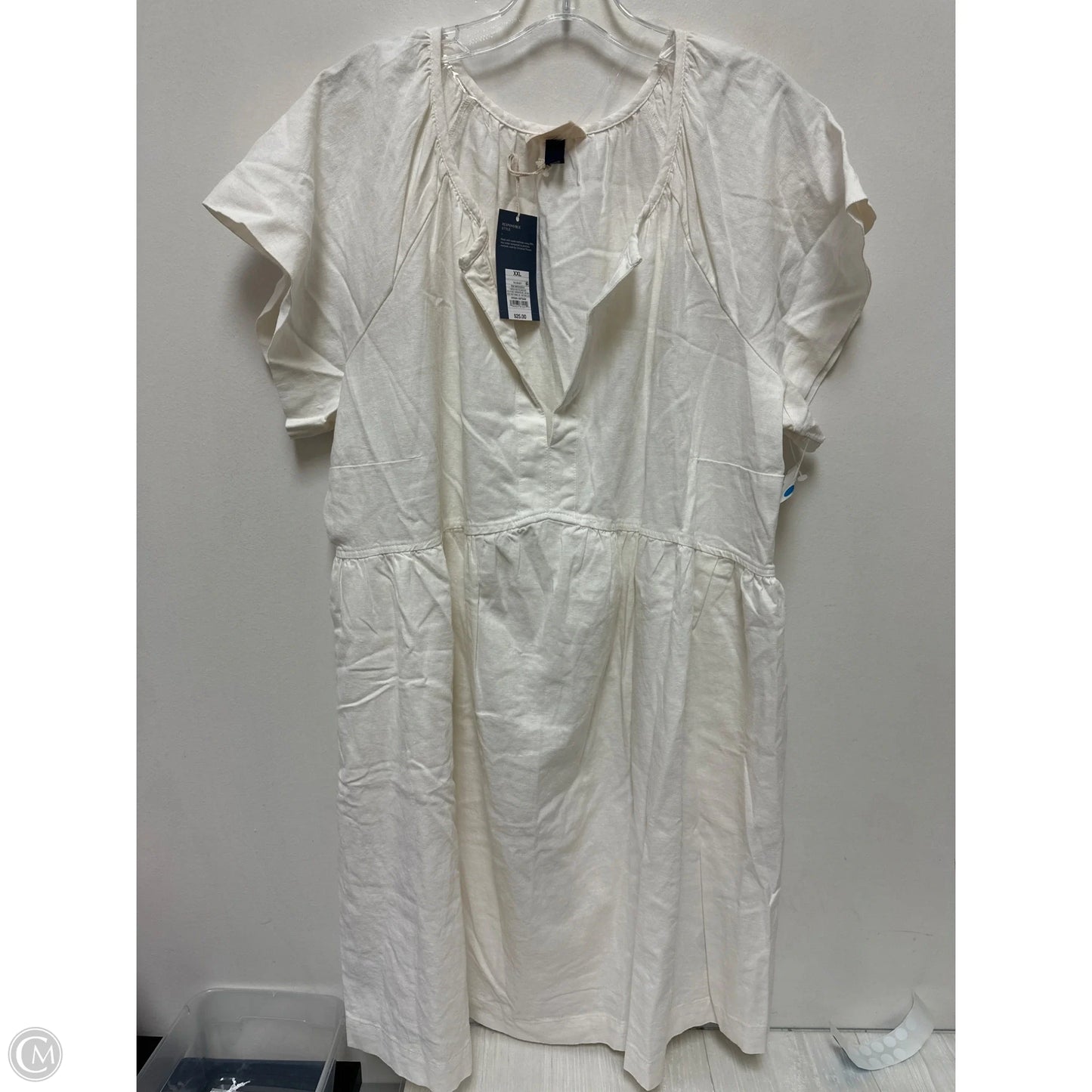 Dress Casual Midi By Universal Thread In White, Size: 1x