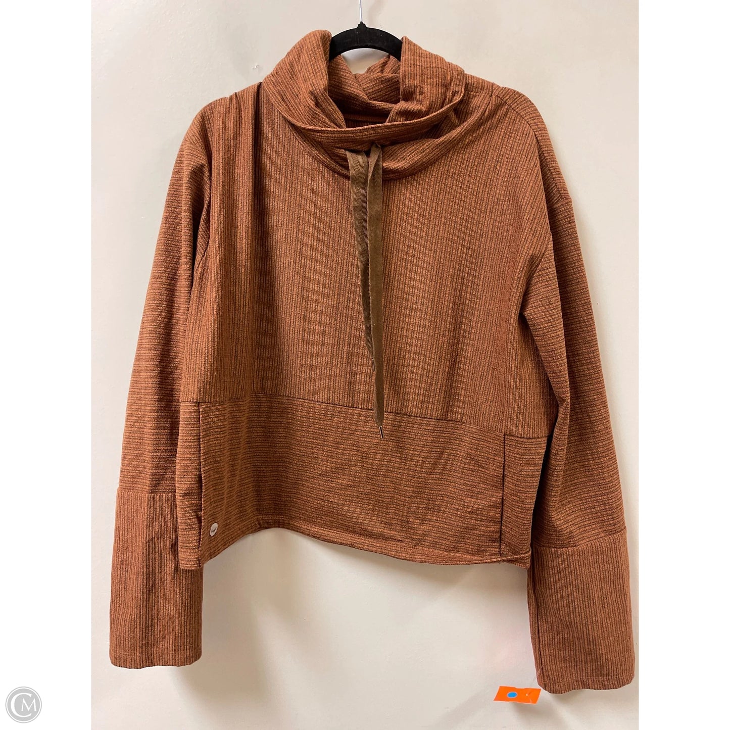 Athletic Sweatshirt Collar By Senita In Orange, Size: L