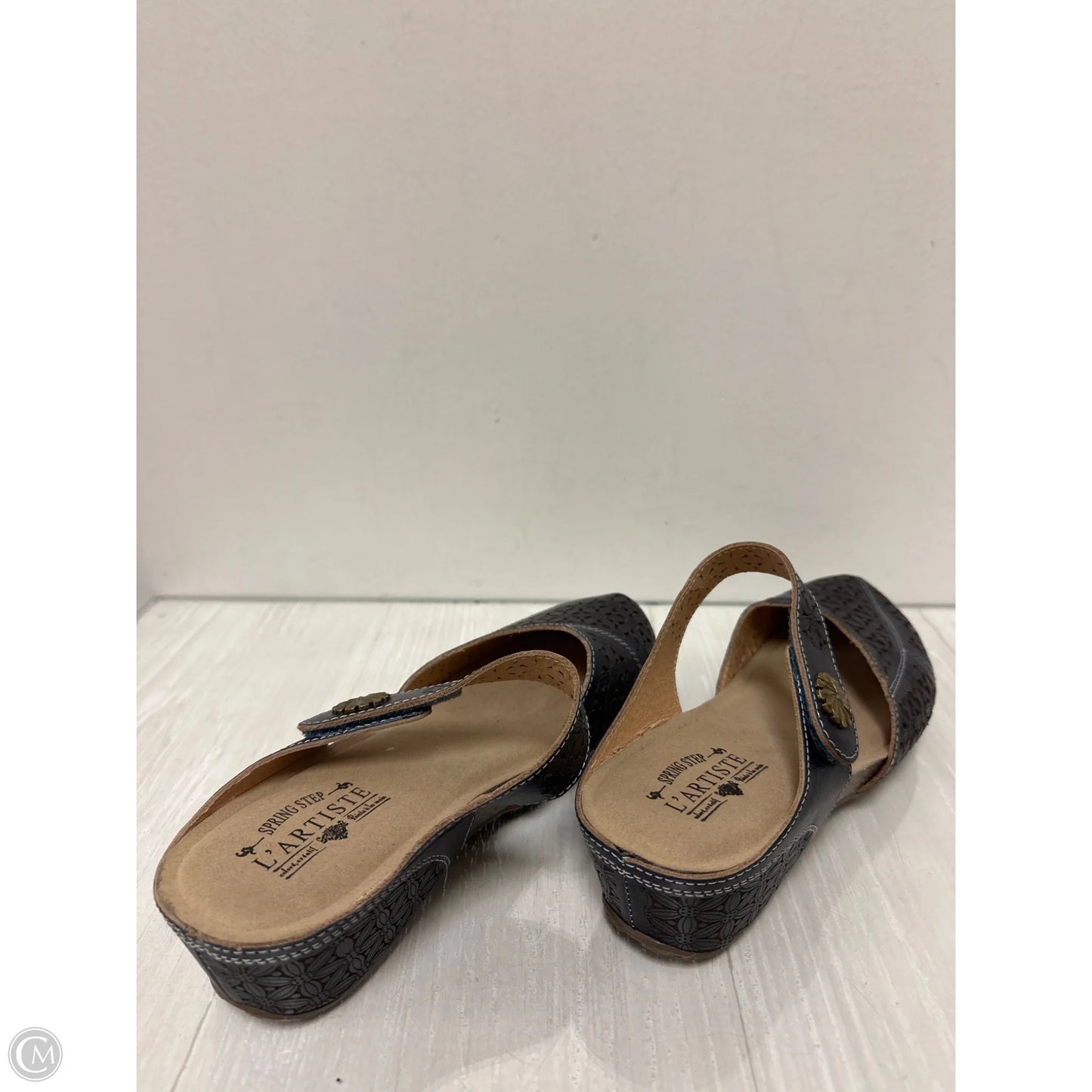 Shoes Heels Block By Spring Step In Navy, Size: 9.5