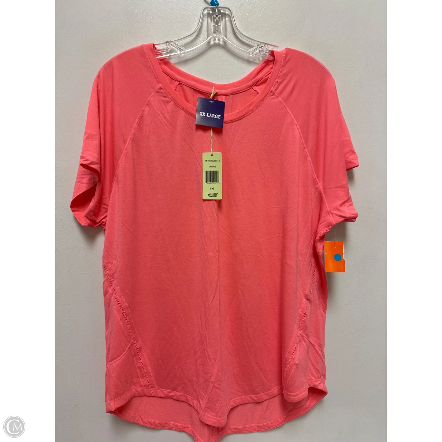 Athletic Top Short Sleeve By Tangerine In Pink, Size: 1x