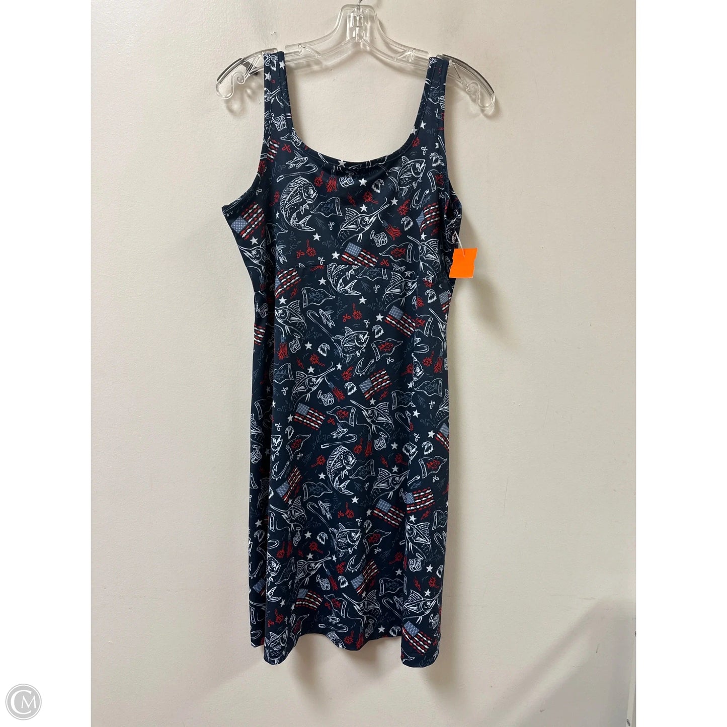 Dress Casual Short By Columbia In Blue & Red & White, Size: L