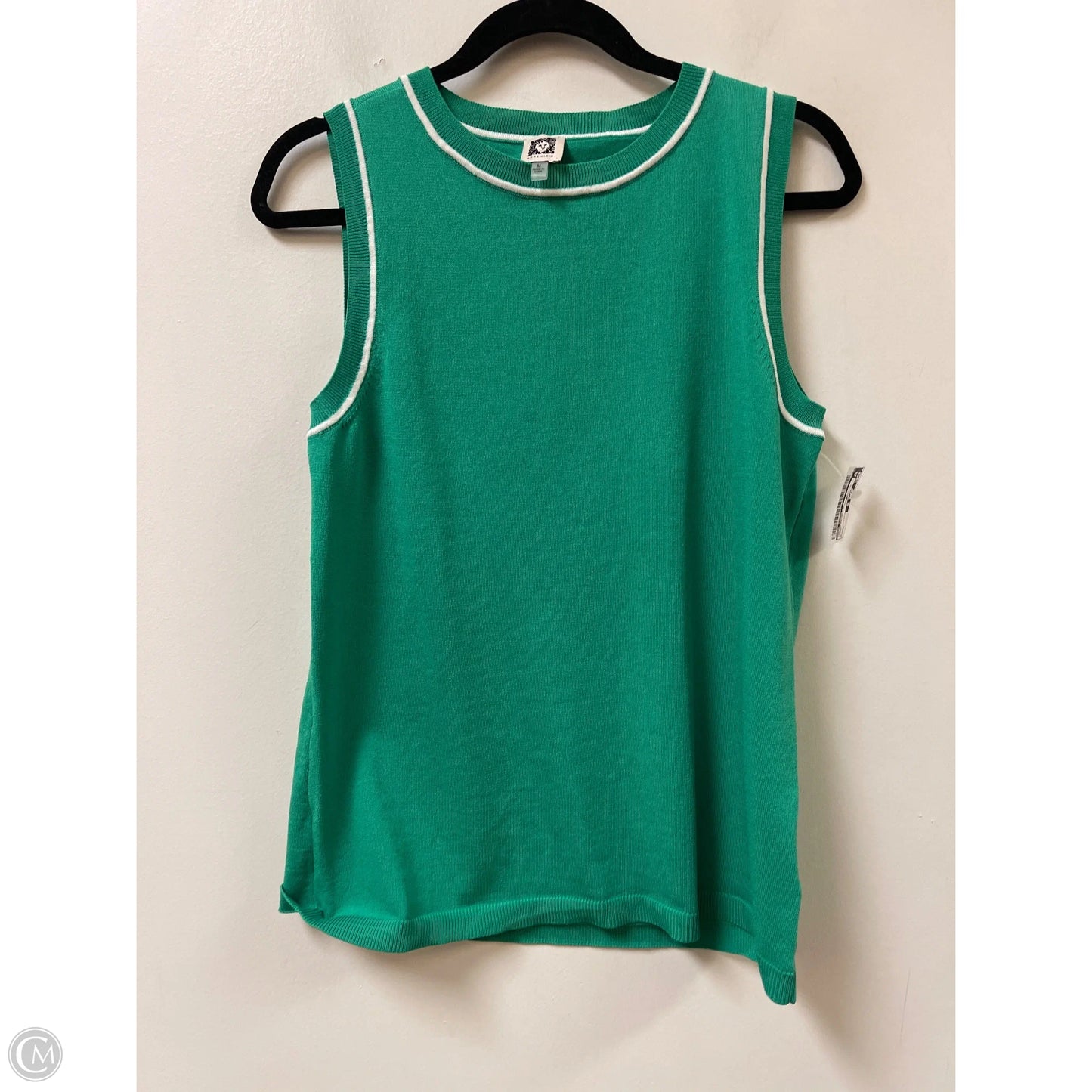 Top Sleeveless By Anne Klein In Green, Size: M