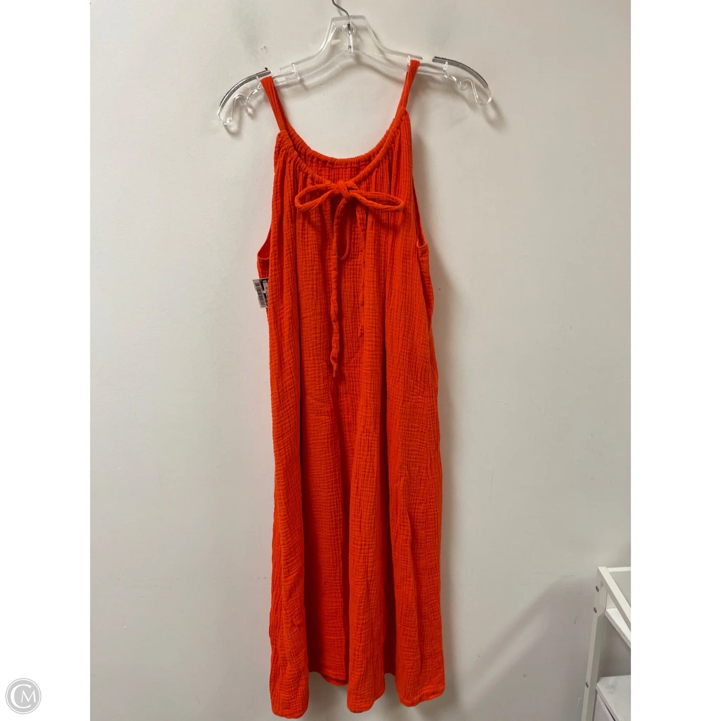 Dress Casual Midi By Kona Sol In Orange, Size: M