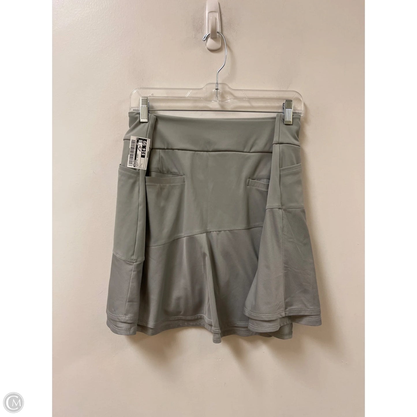 Athletic Skort By Adidas In Grey, Size: L