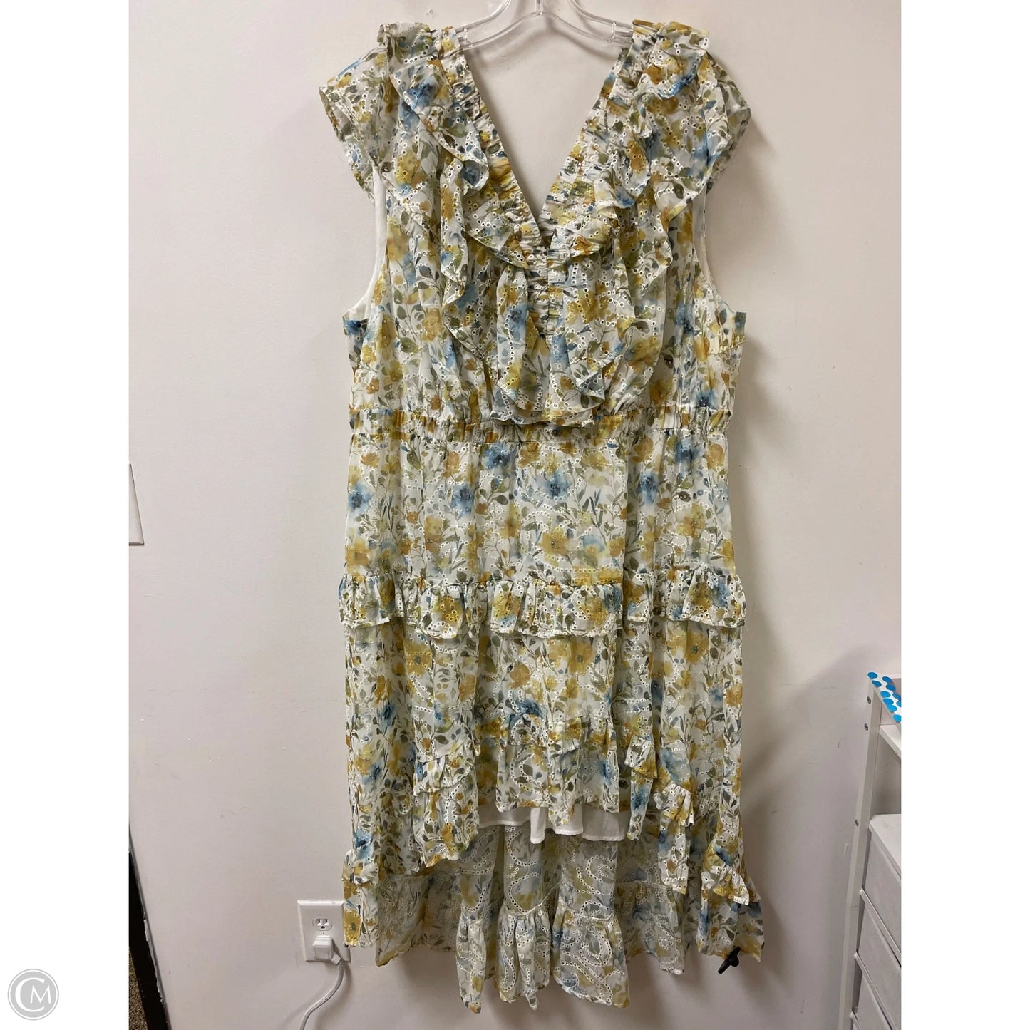 Dress Casual Maxi By Cma In Yellow, Size: 3x