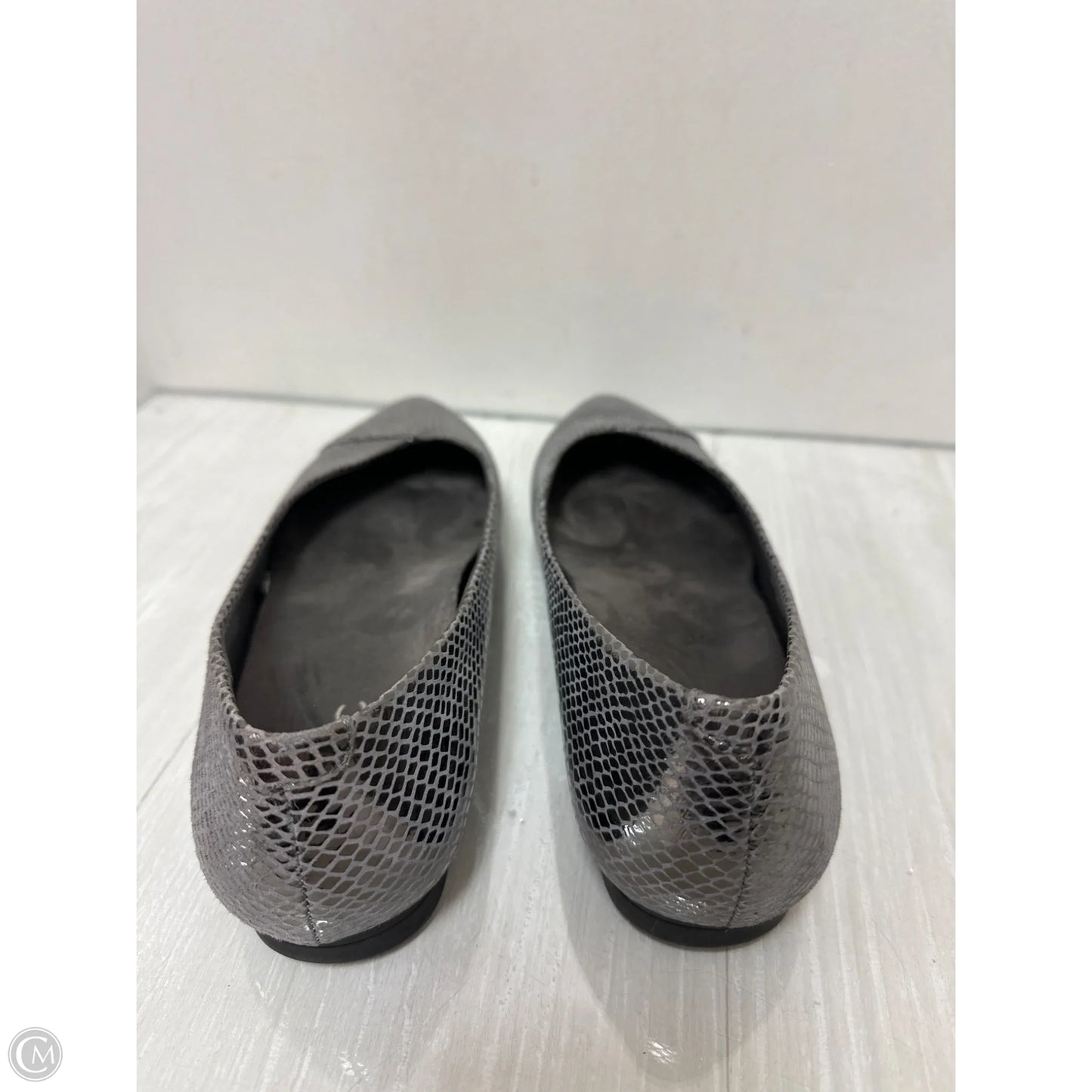 Shoes Flats By Vionic In Silver, Size: 8.5
