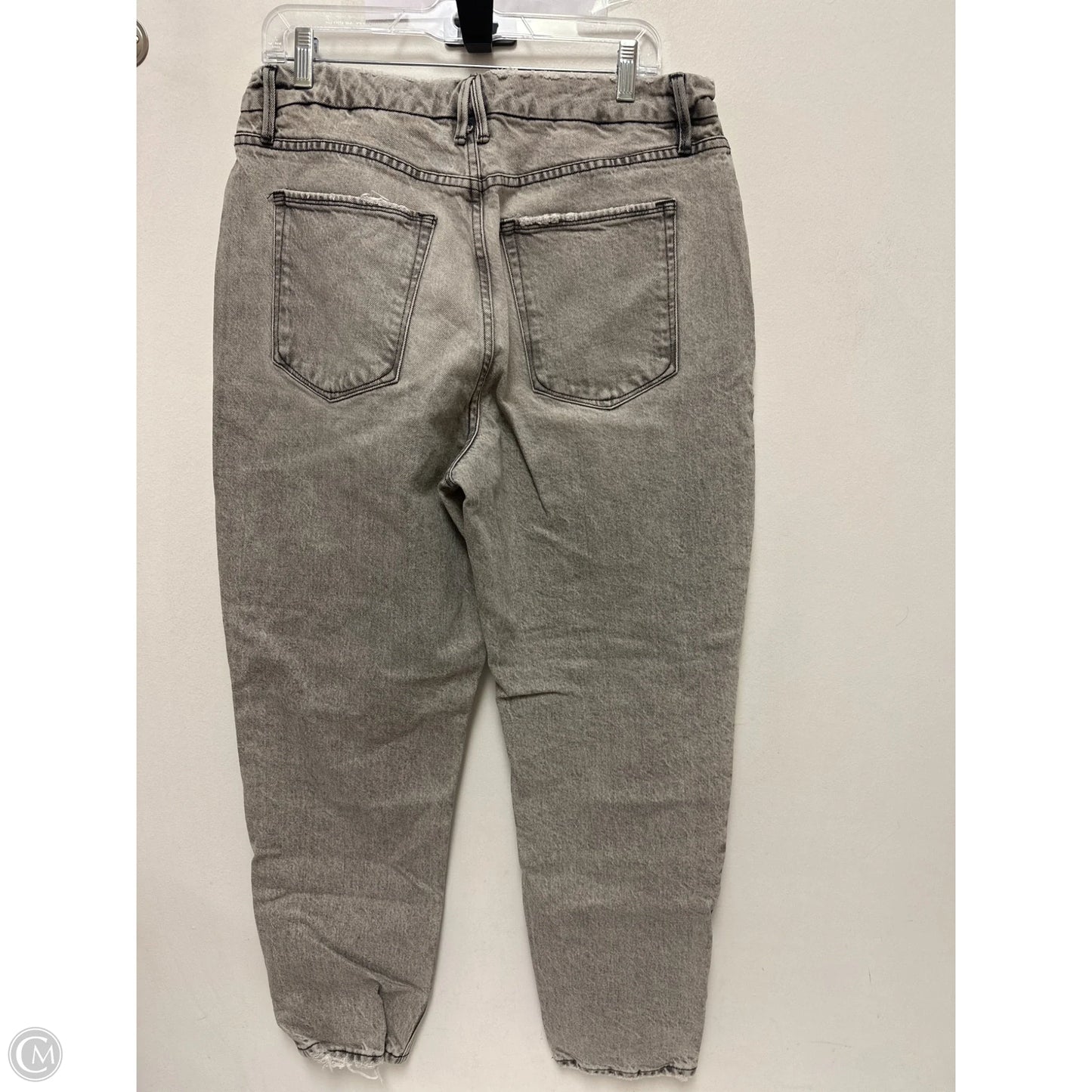 Jeans Skinny By Good American In Grey, Size: 14