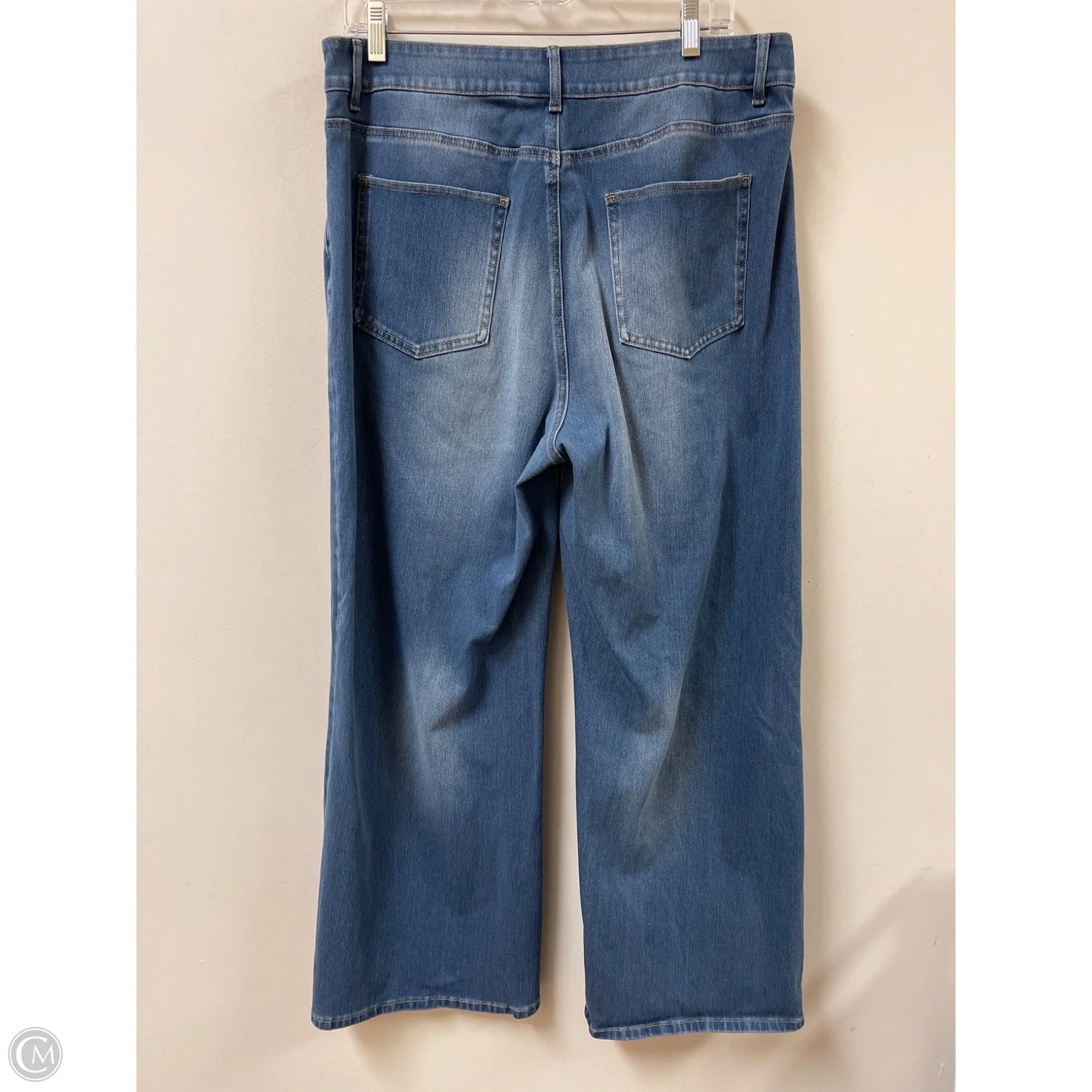 Jeans Wide Leg By Halara In Blue Denim, Size: 14