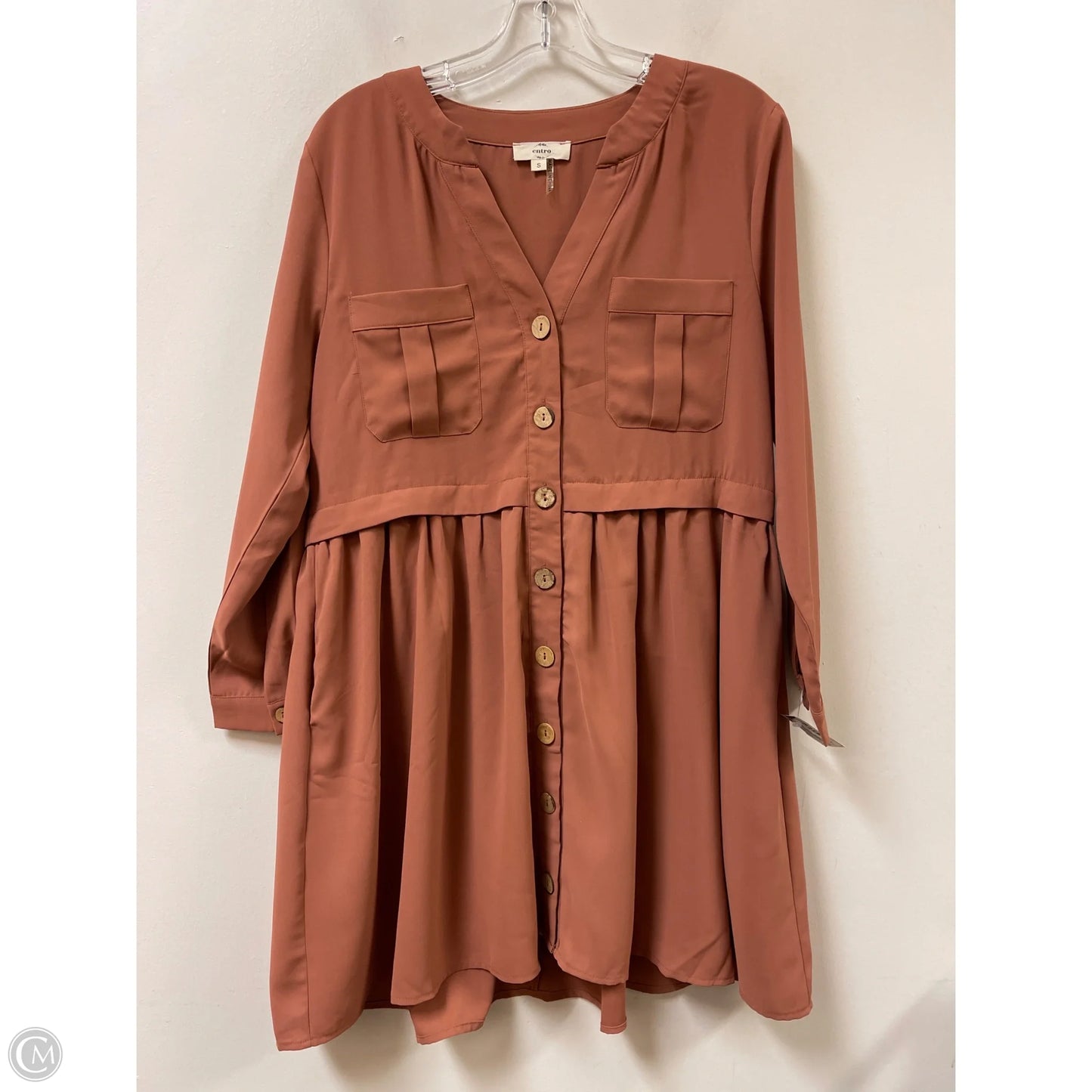 Dress Casual Midi By Entro In Brown, Size: S