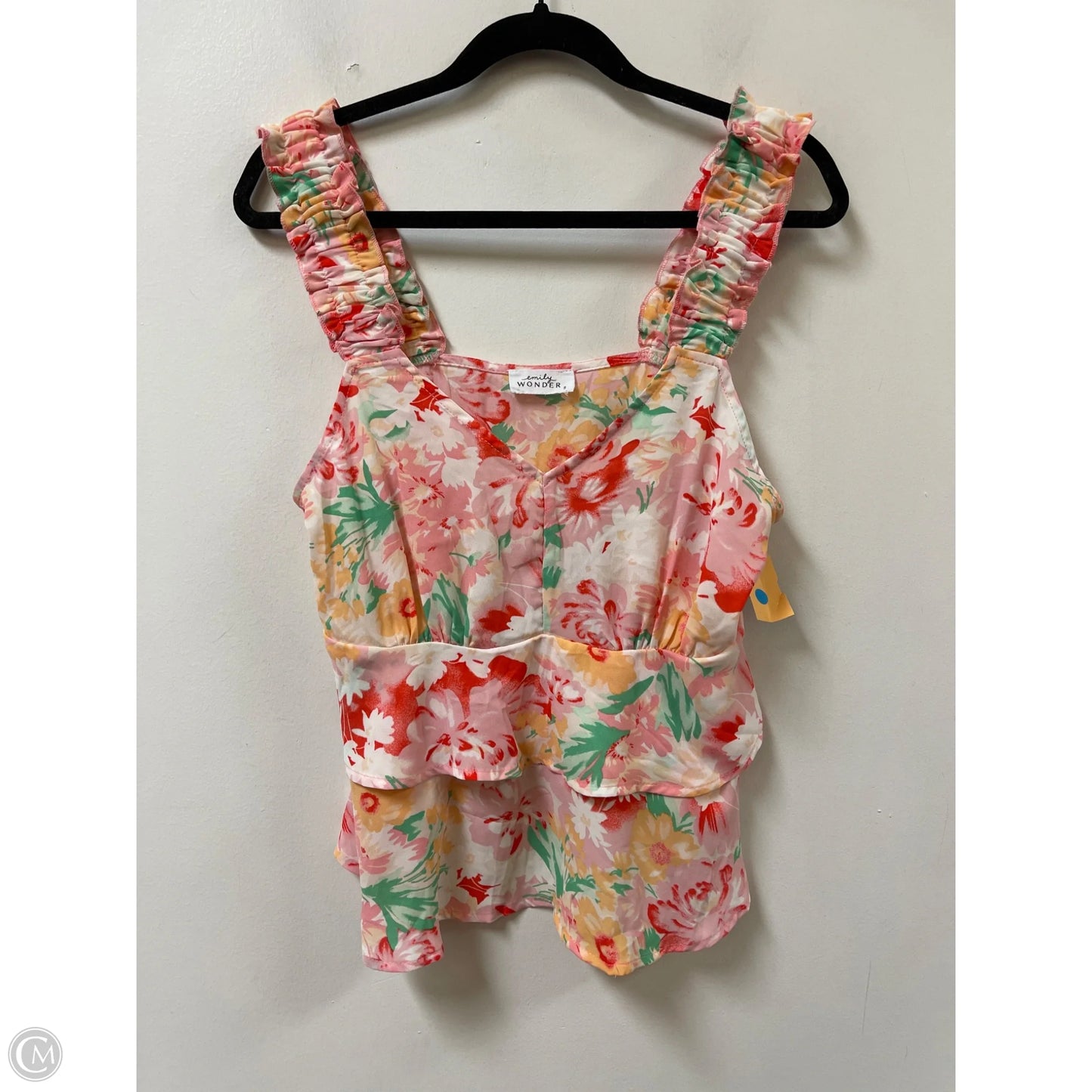 Top Sleeveless By Emily Wonder In Floral Print, Size: S