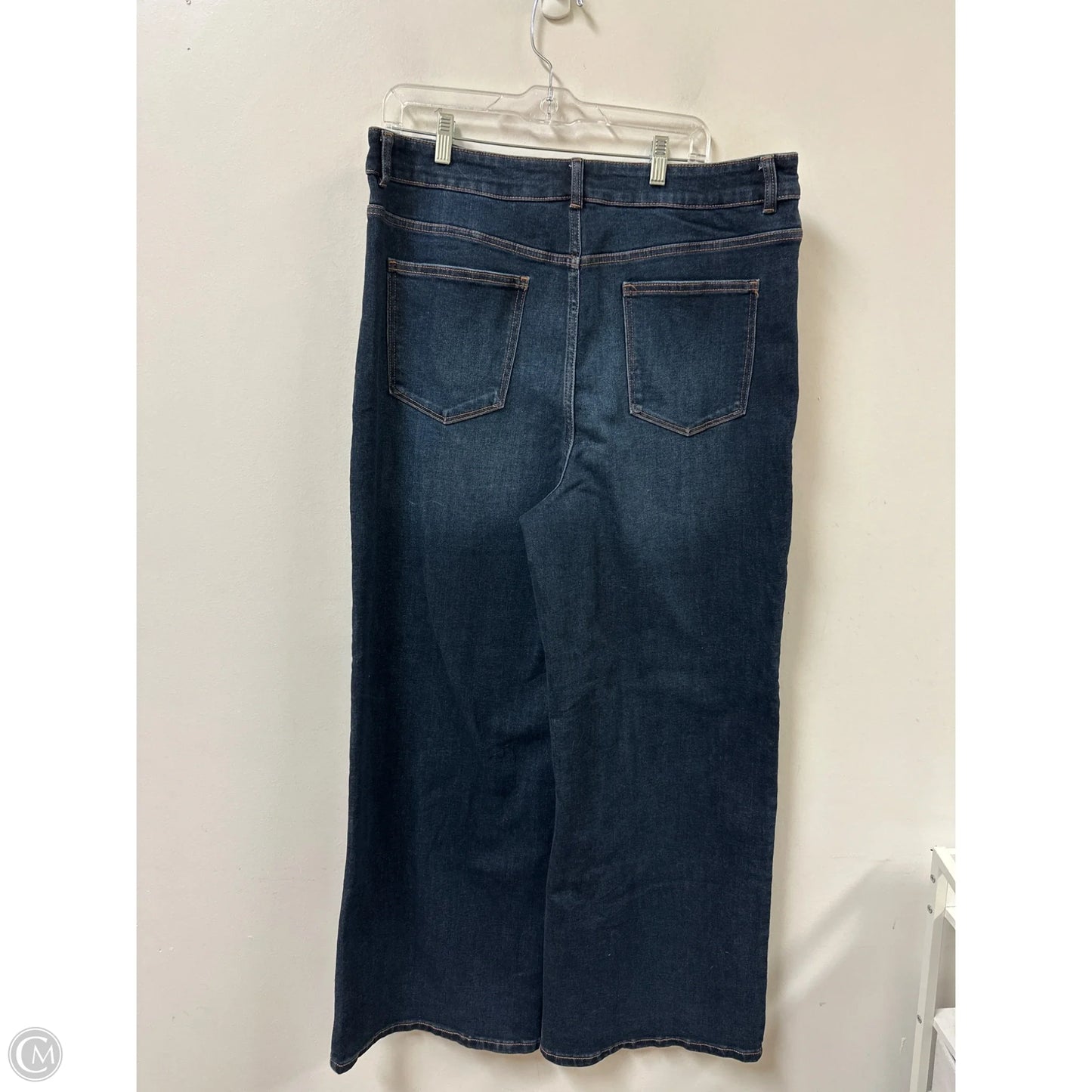 Jeans Wide Leg By Well Worn In Blue Denim, Size: 16