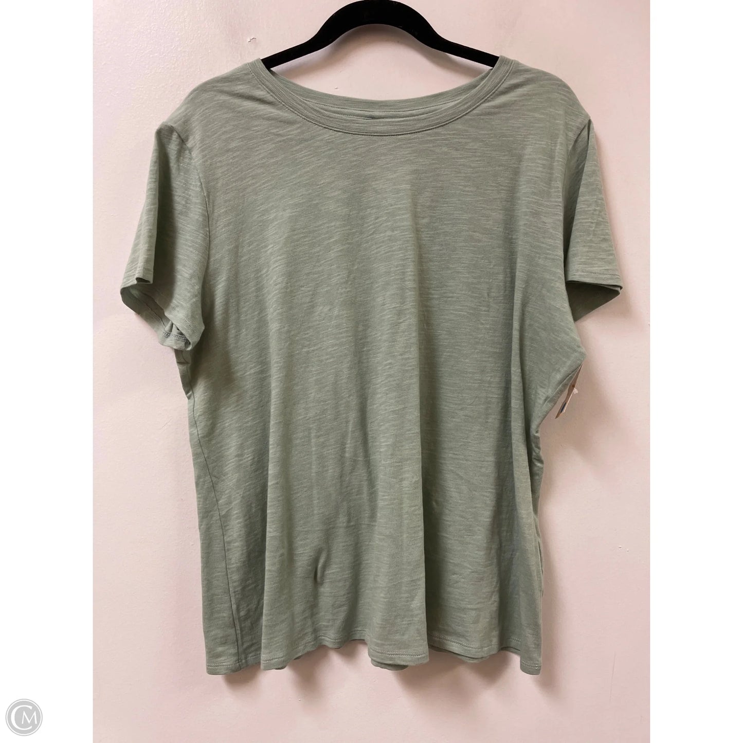 Top Short Sleeve By Lc Lauren Conrad In Green, Size: 1x