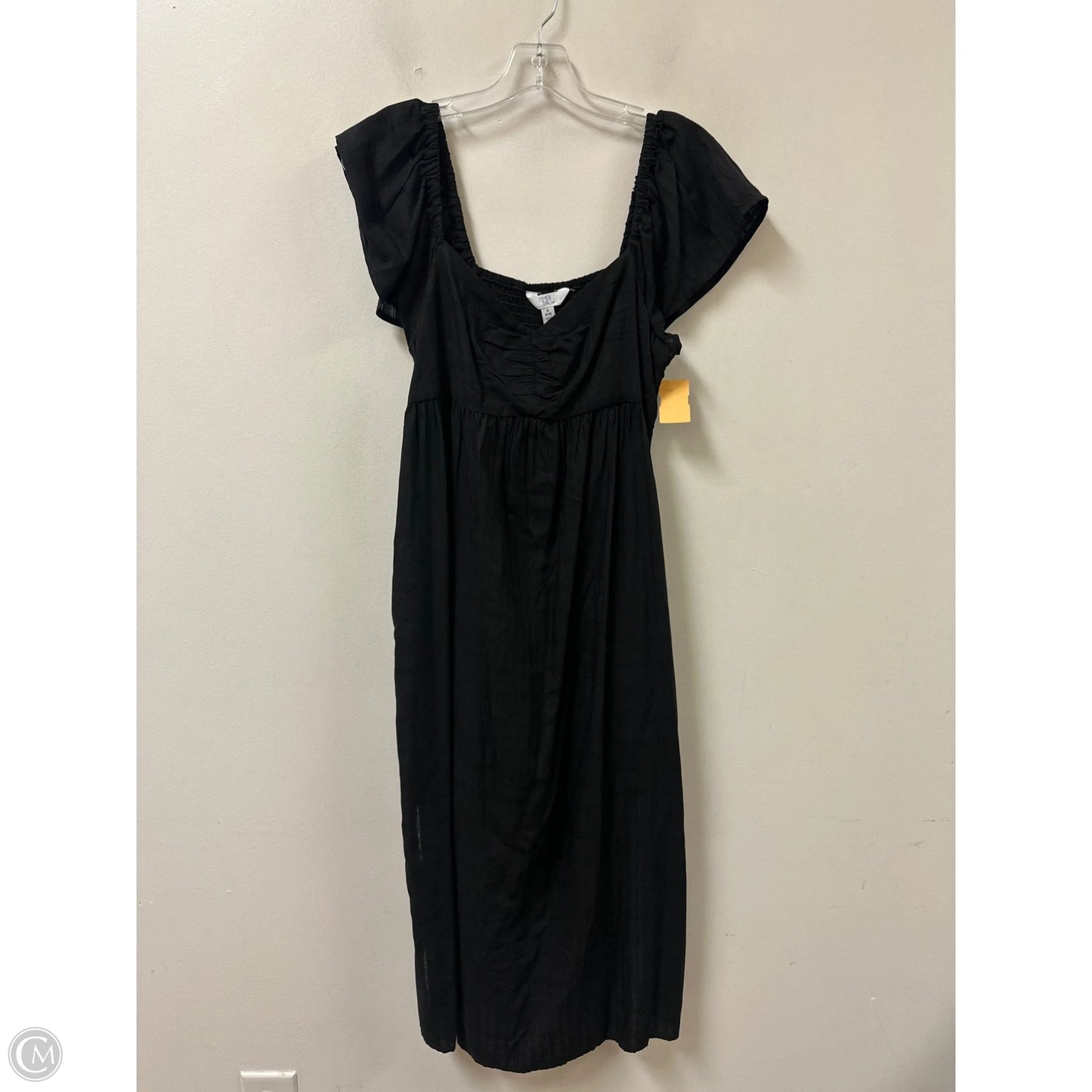 Dress Casual Midi By Time And Tru In Black, Size: S