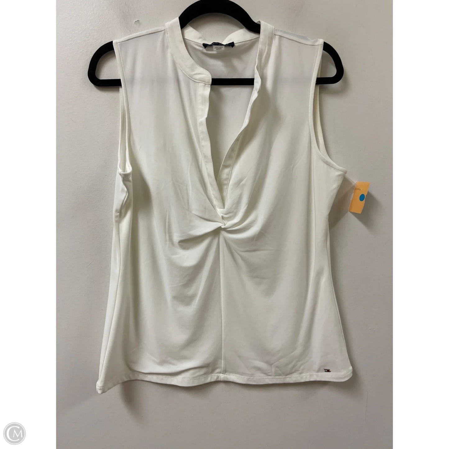 Top Sleeveless By Tommy Hilfiger In White, Size: M