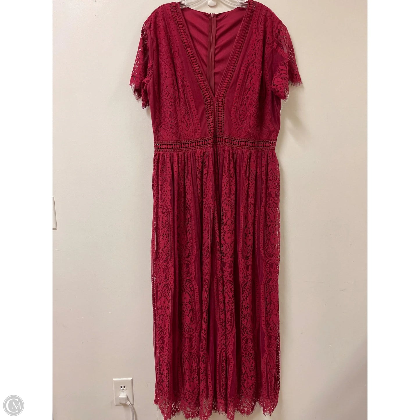 Dress Casual Maxi By Clothes Mentor In Red, Size: 2x