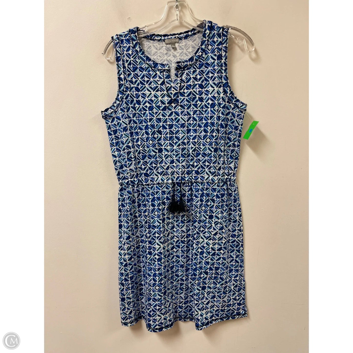 Dress Casual Midi By Talbots In Blue, Size: M