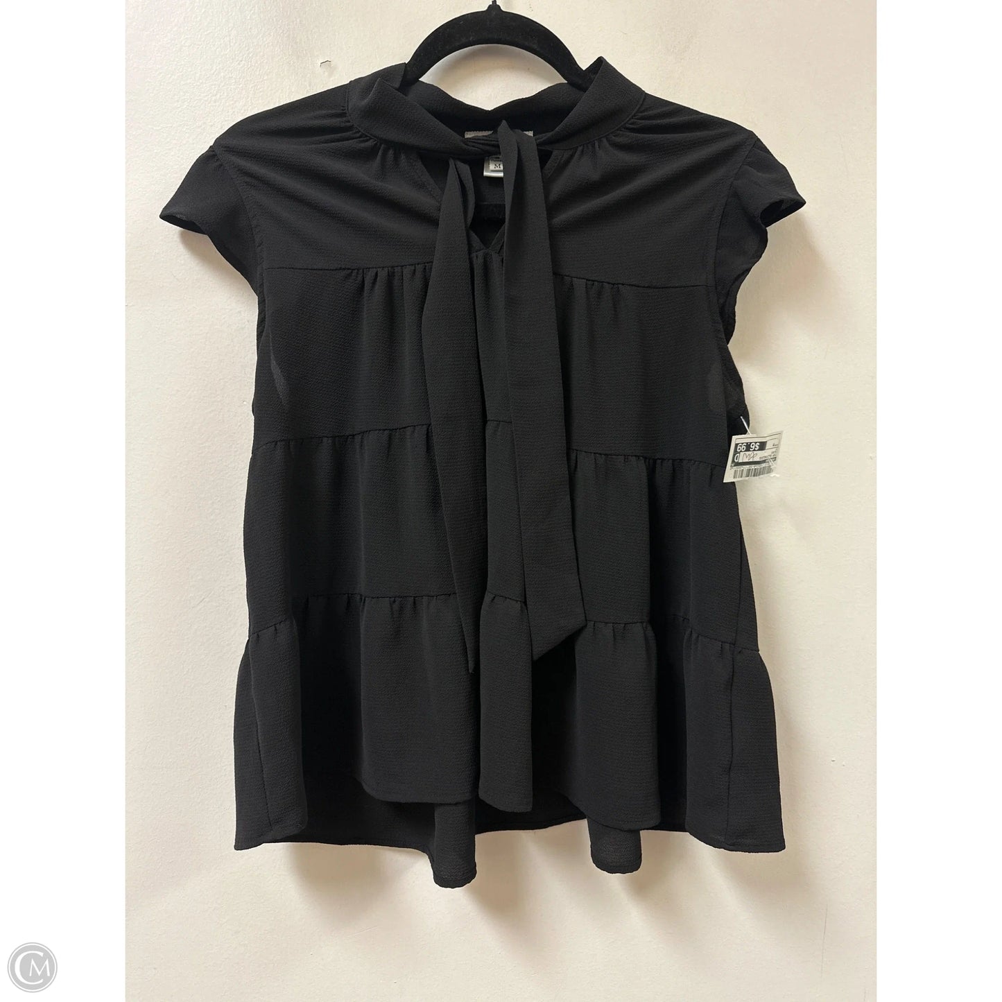 Top Sleeveless By Monteau In Black, Size: M