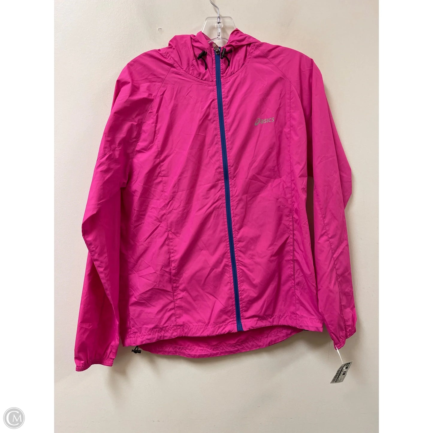 Athletic Jacket By Asics In Pink, Size: M