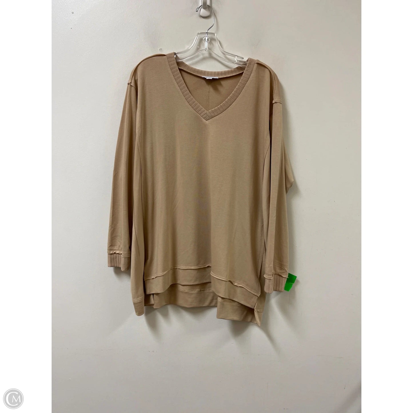 Top Long Sleeve By Mudpie In Brown, Size: M