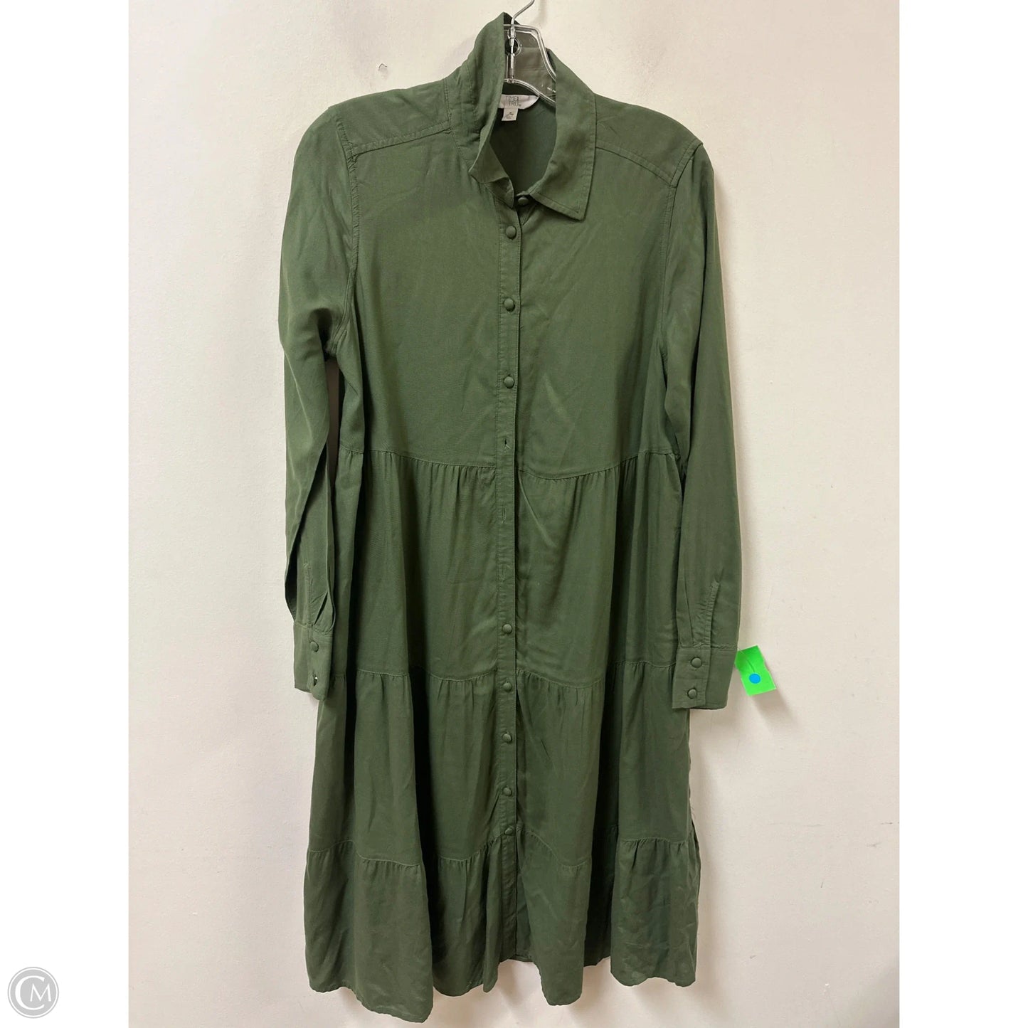 Dress Casual Maxi By Time And Tru In Green, Size: S