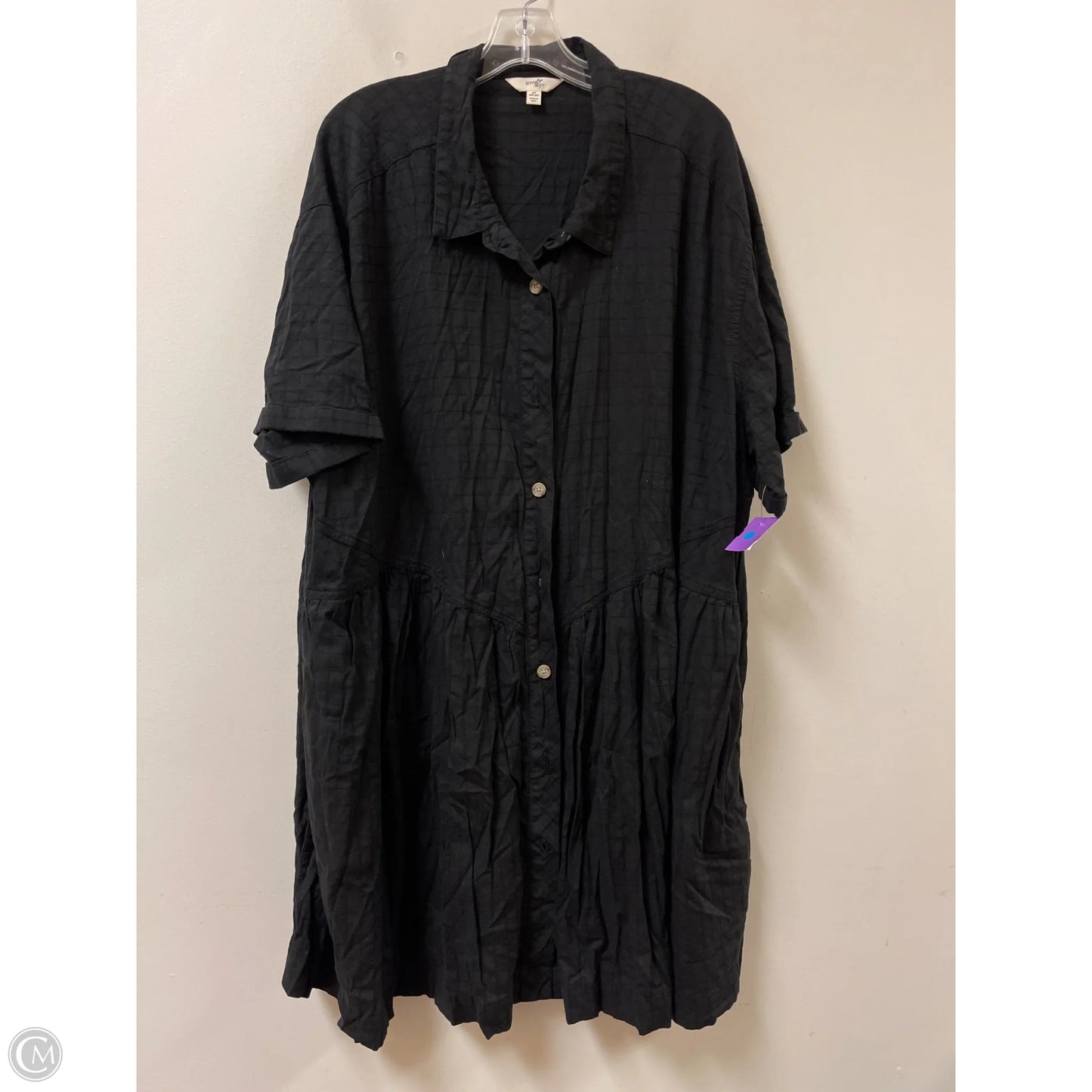 Dress Casual Midi By Terra & Sky In Black, Size: 4x