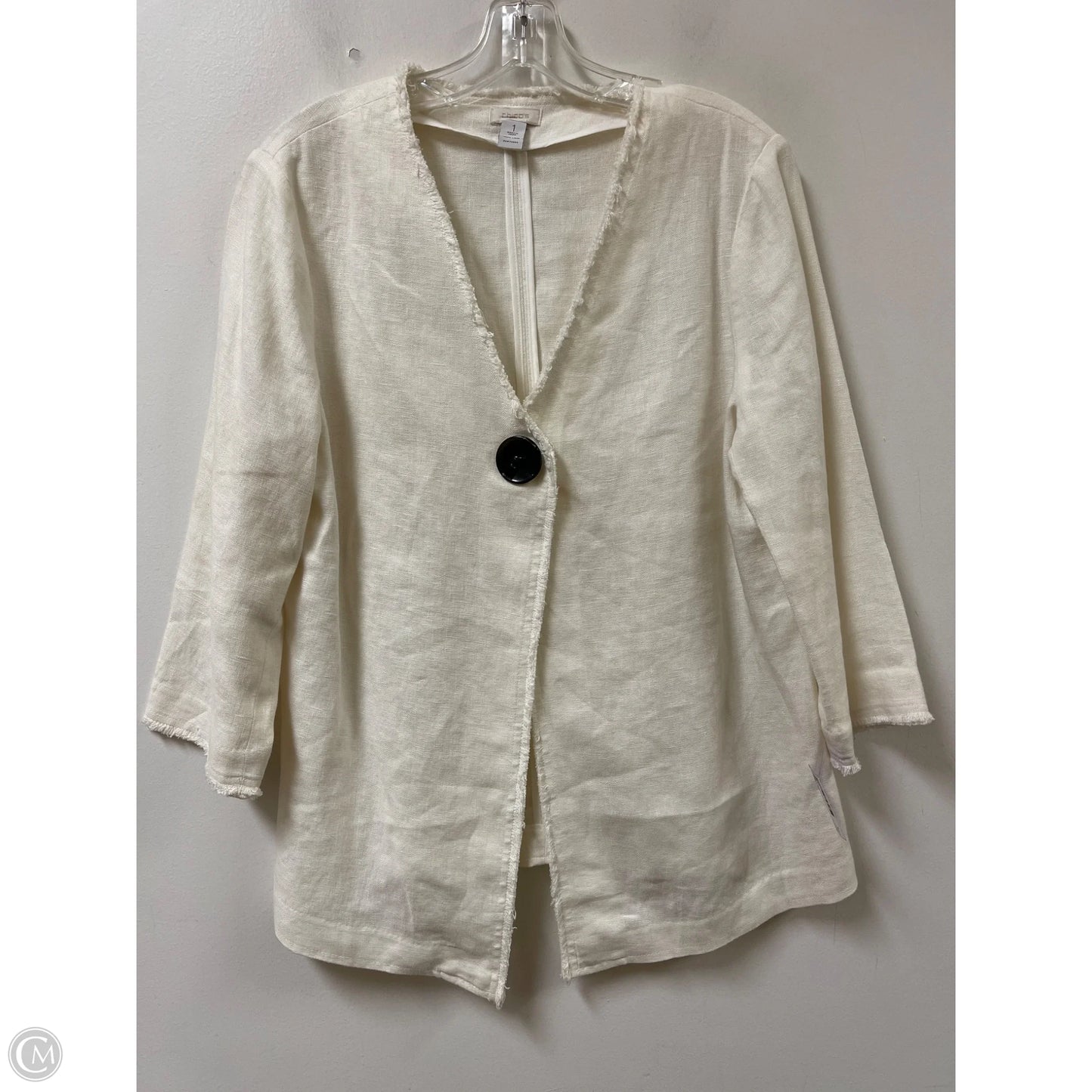 Blazer By Chicos In Cream, Size: M