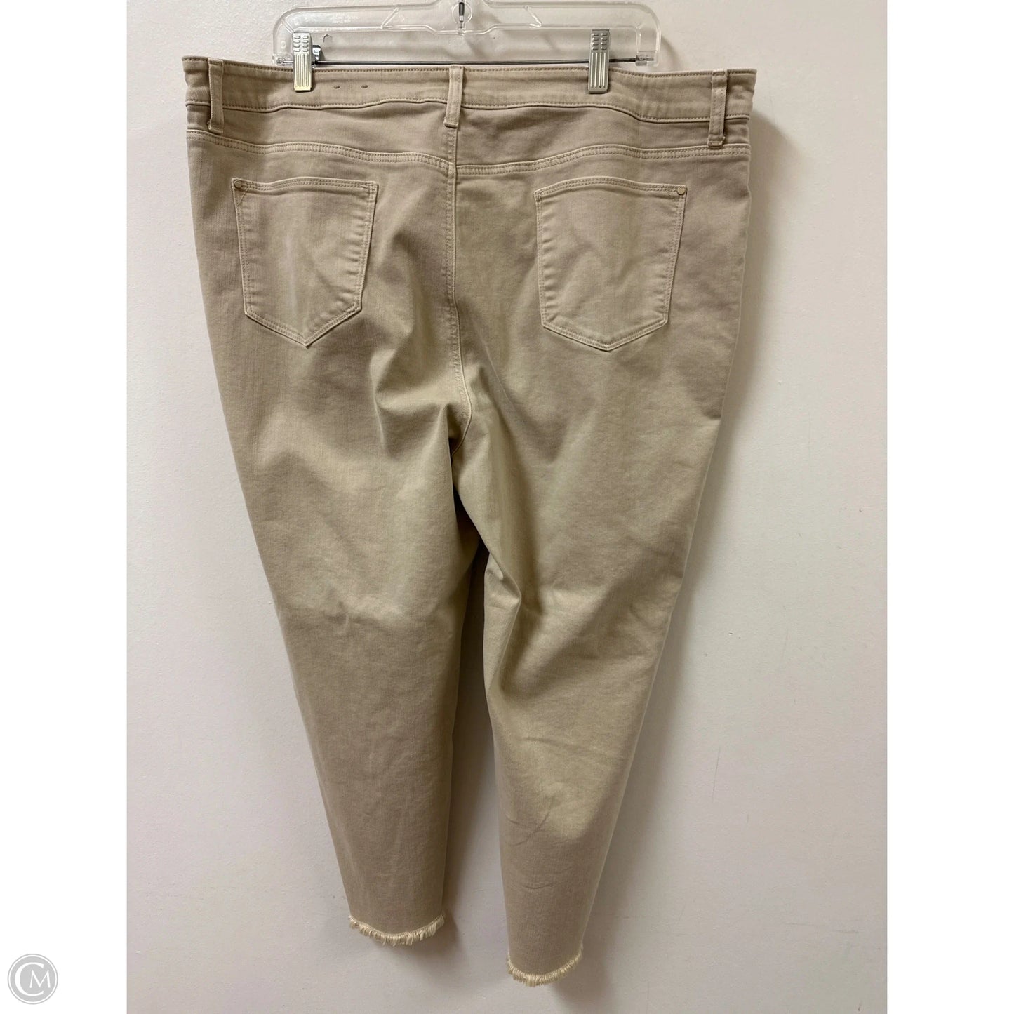 Jeans Straight By Chicos In Tan, Size: 26