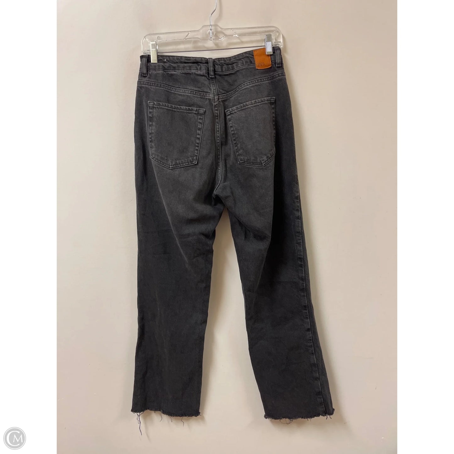 Jeans Straight By Zara In Black, Size: 6