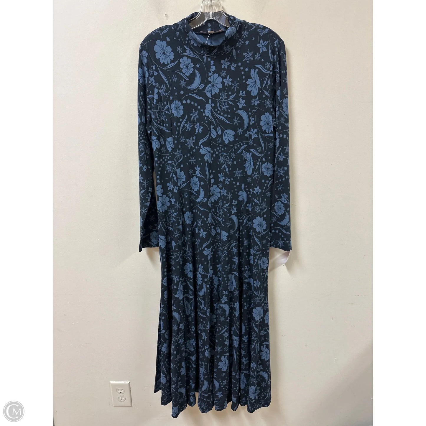 Dress Casual Maxi By Loft In Blue, Size: L