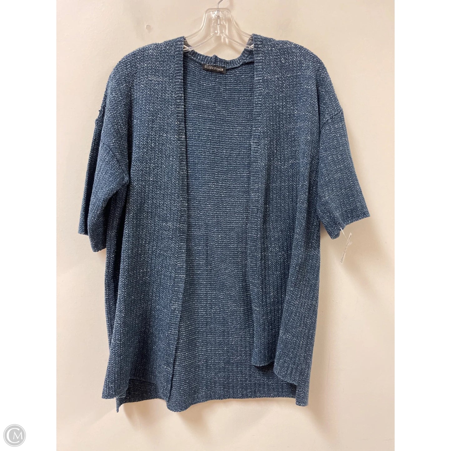 Sweater Cardigan By Eileen Fisher In Navy, Size: L