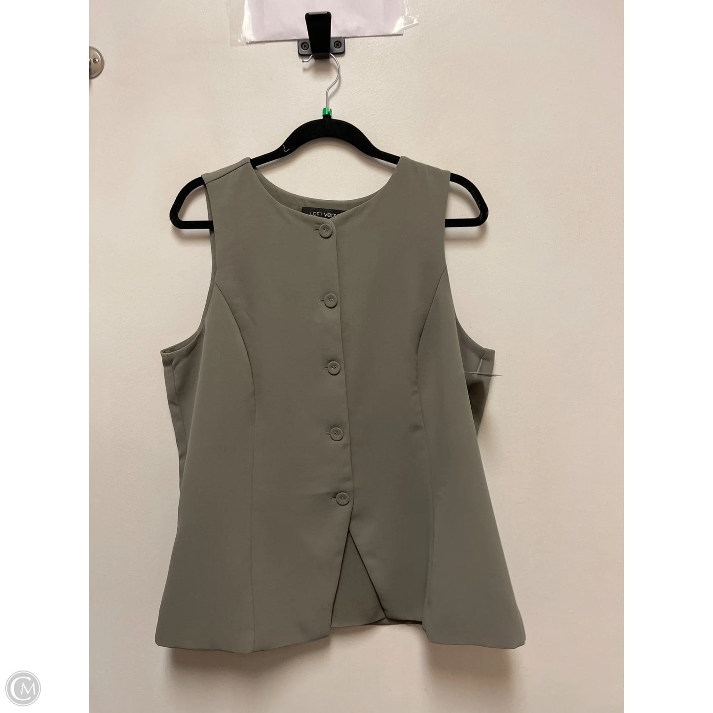 Vest Other By Loft In Green, Size: Xlp
