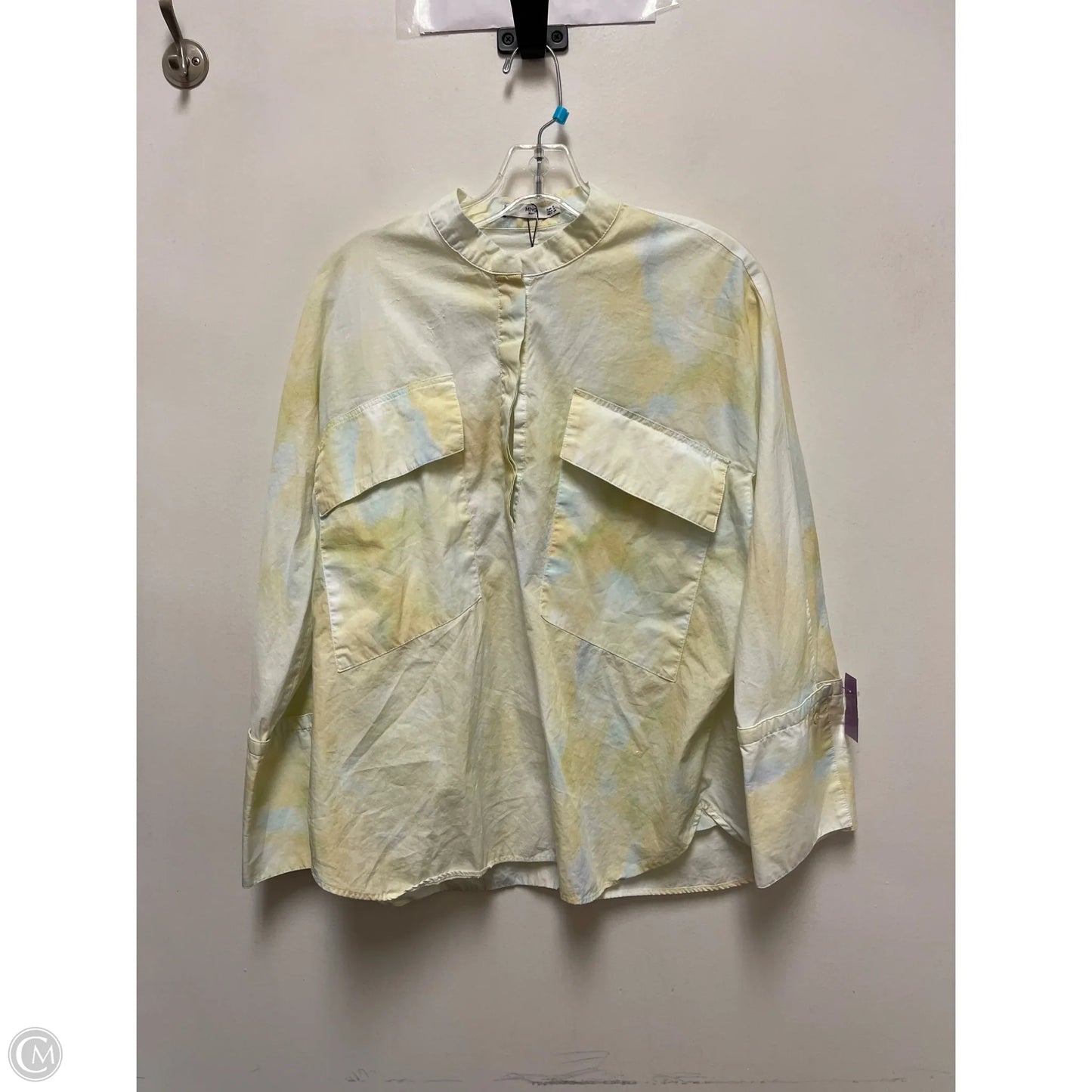 Top Long Sleeve By Mng In Yellow, Size: S